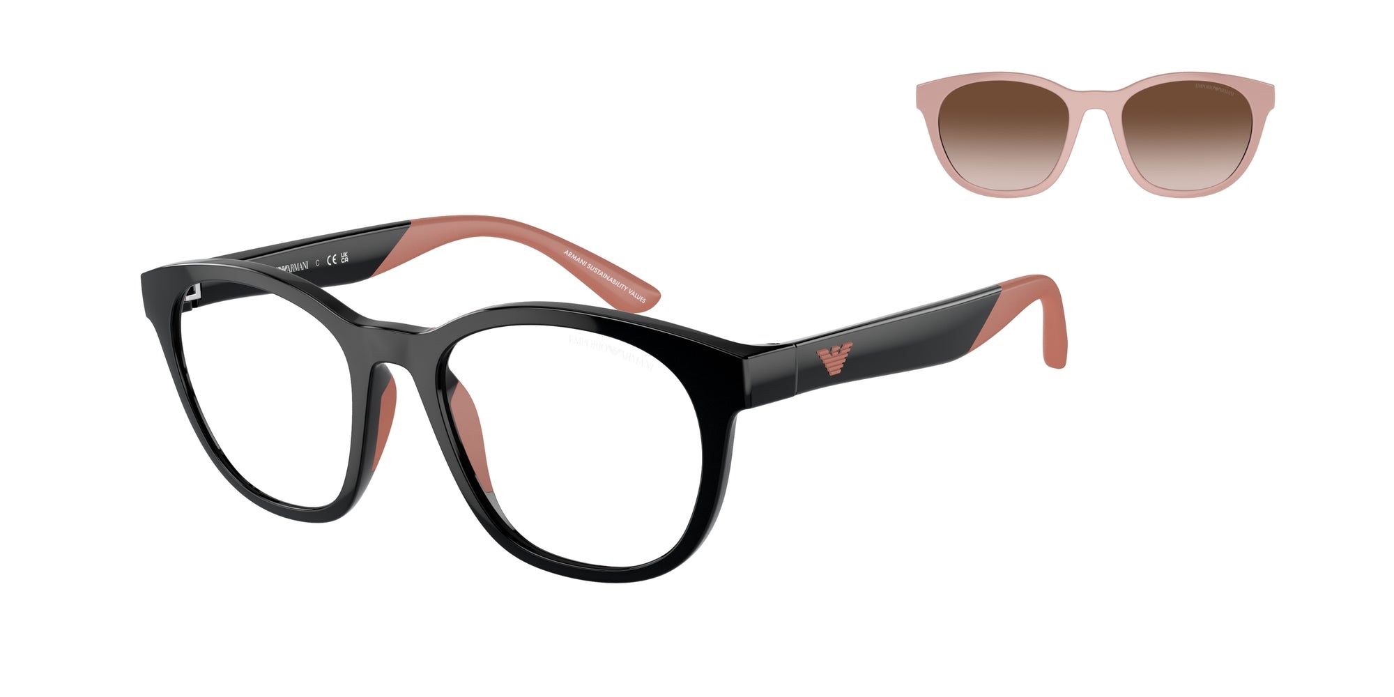 Emporio Armani Bambino Emporio Armani EK4001 50171W Occhiali da sole bambino Iniettato Nero Trasparente Pantos Normale Emporio Armani Bambino Emporio Armani EK4001 50171W Occhiali da sole bambino Iniettato Nero Trasparente Pantos Normale