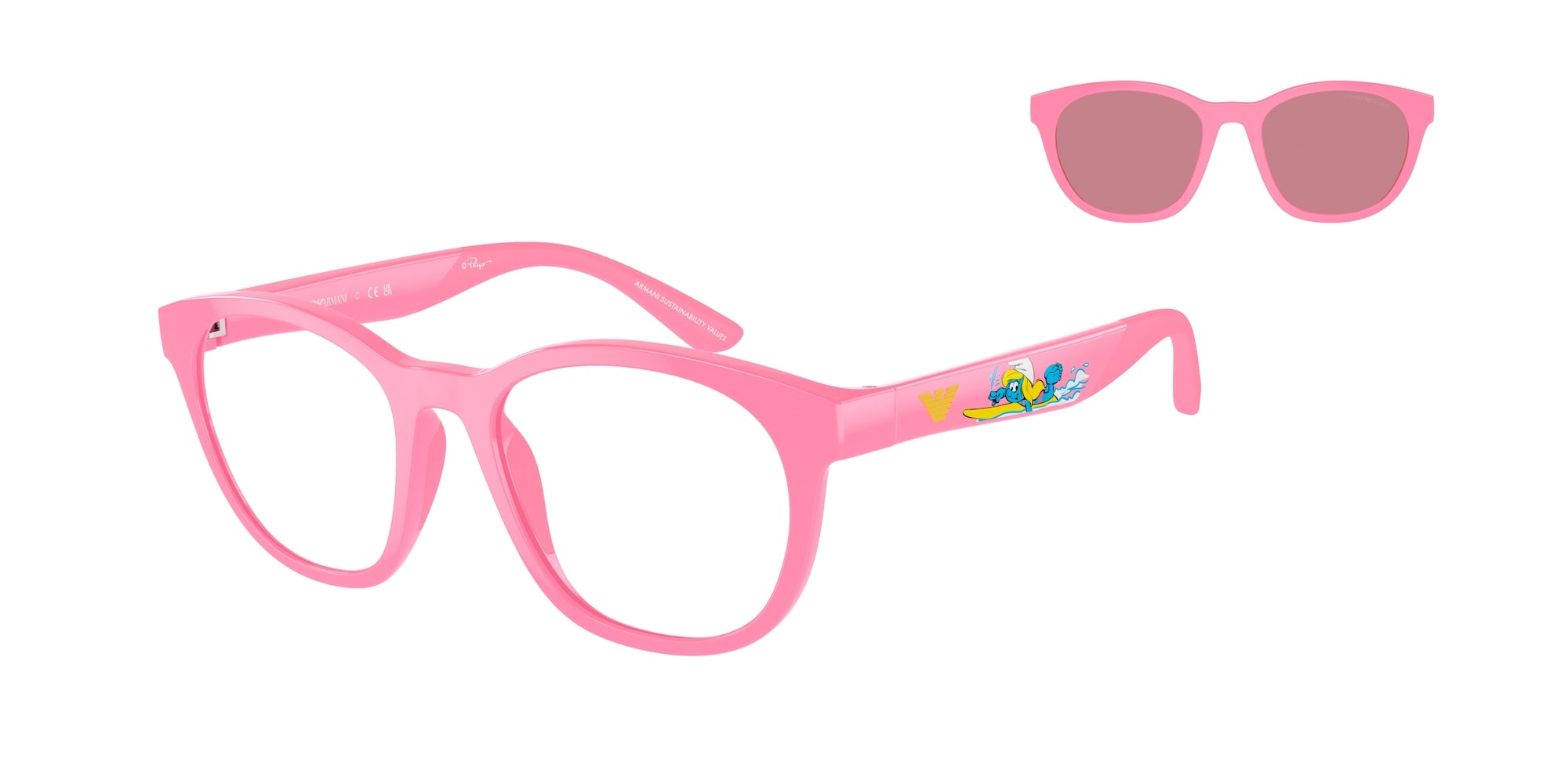 Emporio Armani Bambino Emporio Armani EK4001 61441W Occhiali da sole bambino Iniettato Rosa Trasparente Pantos Normale Emporio Armani Bambino Emporio Armani EK4001 61441W Occhiali da sole bambino Iniettato Rosa Trasparente Pantos Normale
