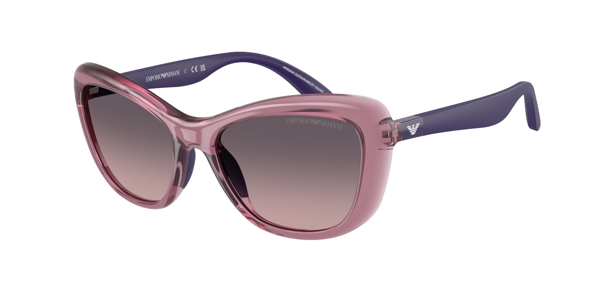 Emporio Armani Bambino Emporio Armani EK4004 537646 Occhiali da sole bambino Iniettato Viola Rosa Farfalla Normale Sfumato Emporio Armani Bambino Emporio Armani EK4004 537646 Occhiali da sole bambino Iniettato Viola Rosa Farfalla Normale Sfumato