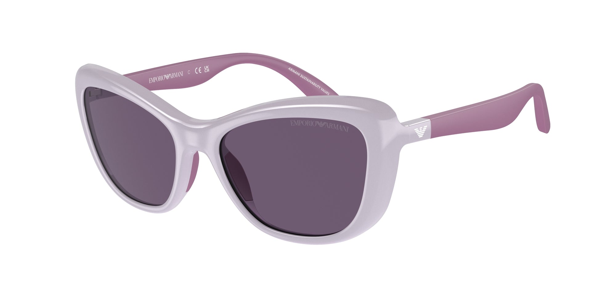 Emporio Armani Bambino Emporio Armani EK4004 61311A Occhiali da sole bambino Iniettato Viola Viola Farfalla Normale Emporio Armani Bambino Emporio Armani EK4004 61311A Occhiali da sole bambino Iniettato Viola Viola Farfalla Normale