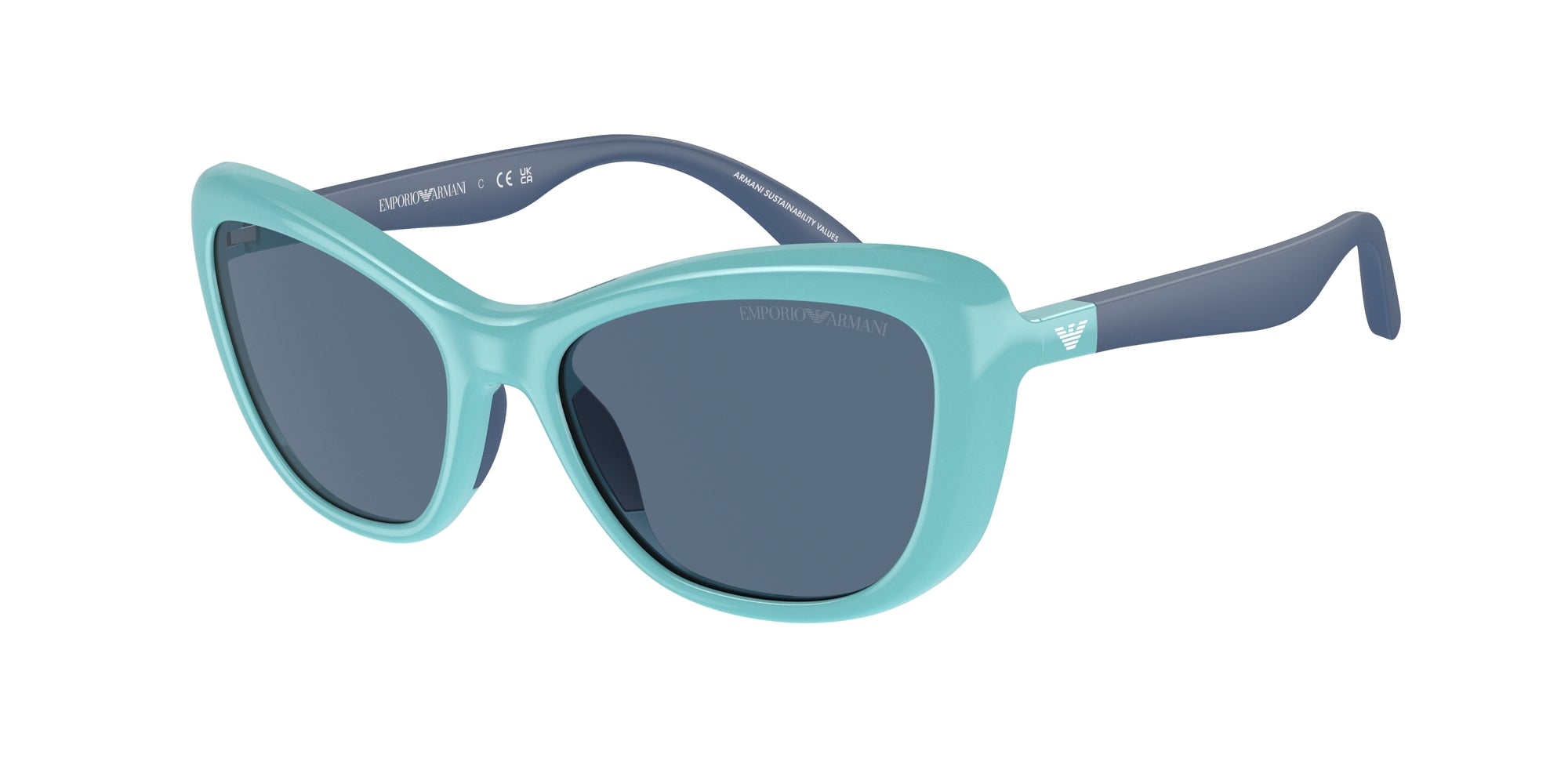 Emporio Armani Bambino Emporio Armani EK4004 613280 Occhiali da sole bambino Iniettato Blu Blu Farfalla Normale Emporio Armani Bambino Emporio Armani EK4004 613280 Occhiali da sole bambino Iniettato Blu Blu Farfalla Normale