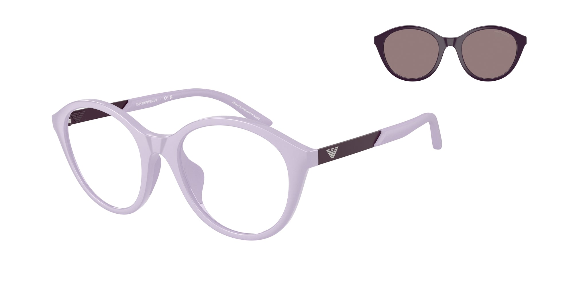 Emporio Armani Bambino Emporio Armani EK4005U 62741W Occhiali da sole bambino Iniettato Viola Trasparente Rotonda Normale Emporio Armani Bambino Emporio Armani EK4005U 62741W Occhiali da sole bambino Iniettato Viola Trasparente Rotonda Normale