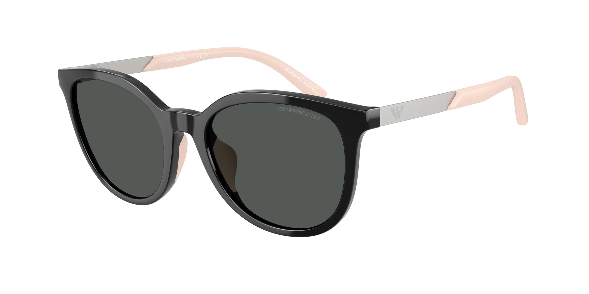 Emporio Armani Bambino Emporio Armani EK4007U 501787 Occhiali da sole bambino Iniettato Nero Grigio Cat Eye Normale Emporio Armani Bambino Emporio Armani EK4007U 501787 Occhiali da sole bambino Iniettato Nero Grigio Cat Eye Normale