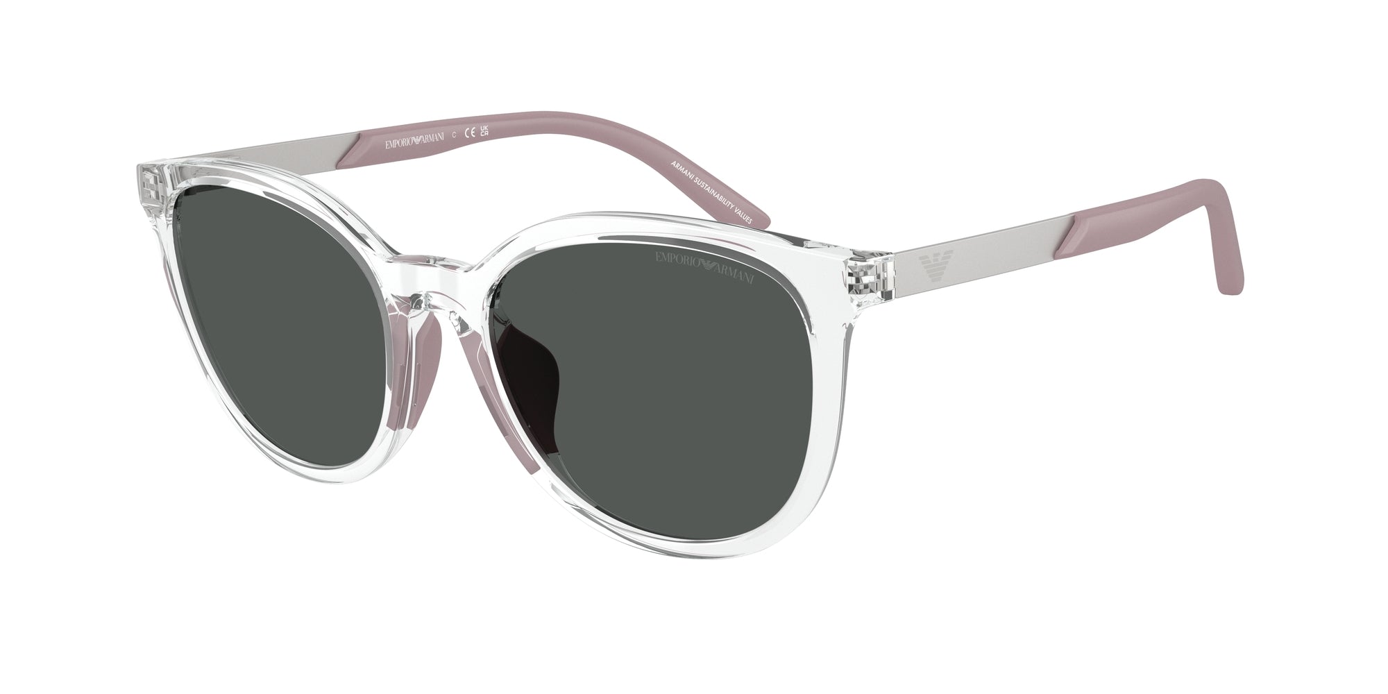 Emporio Armani Bambino Emporio Armani EK4007U 589387 Occhiali da sole bambino Iniettato Trasparente Grigio Cat Eye Normale Emporio Armani Bambino Emporio Armani EK4007U 589387 Occhiali da sole bambino Iniettato Trasparente Grigio Cat Eye Normale