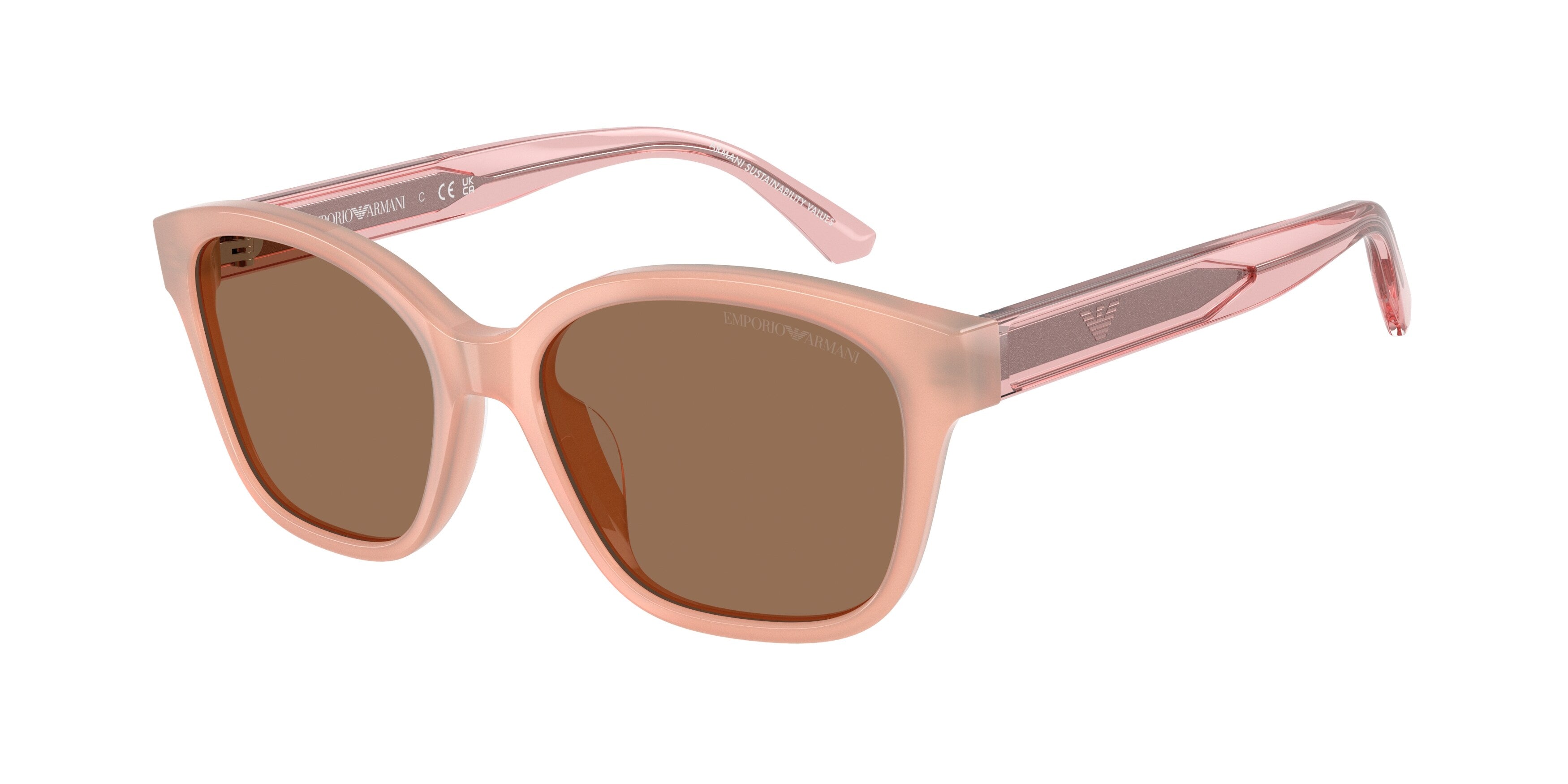 Emporio Armani Bambino Emporio Armani EK4009U 638773 Occhiali da sole bambino Acetato Rosa Marrone Cat Eye Normale Emporio Armani Bambino Emporio Armani EK4009U 638773 Occhiali da sole bambino Acetato Rosa Marrone Cat Eye Normale