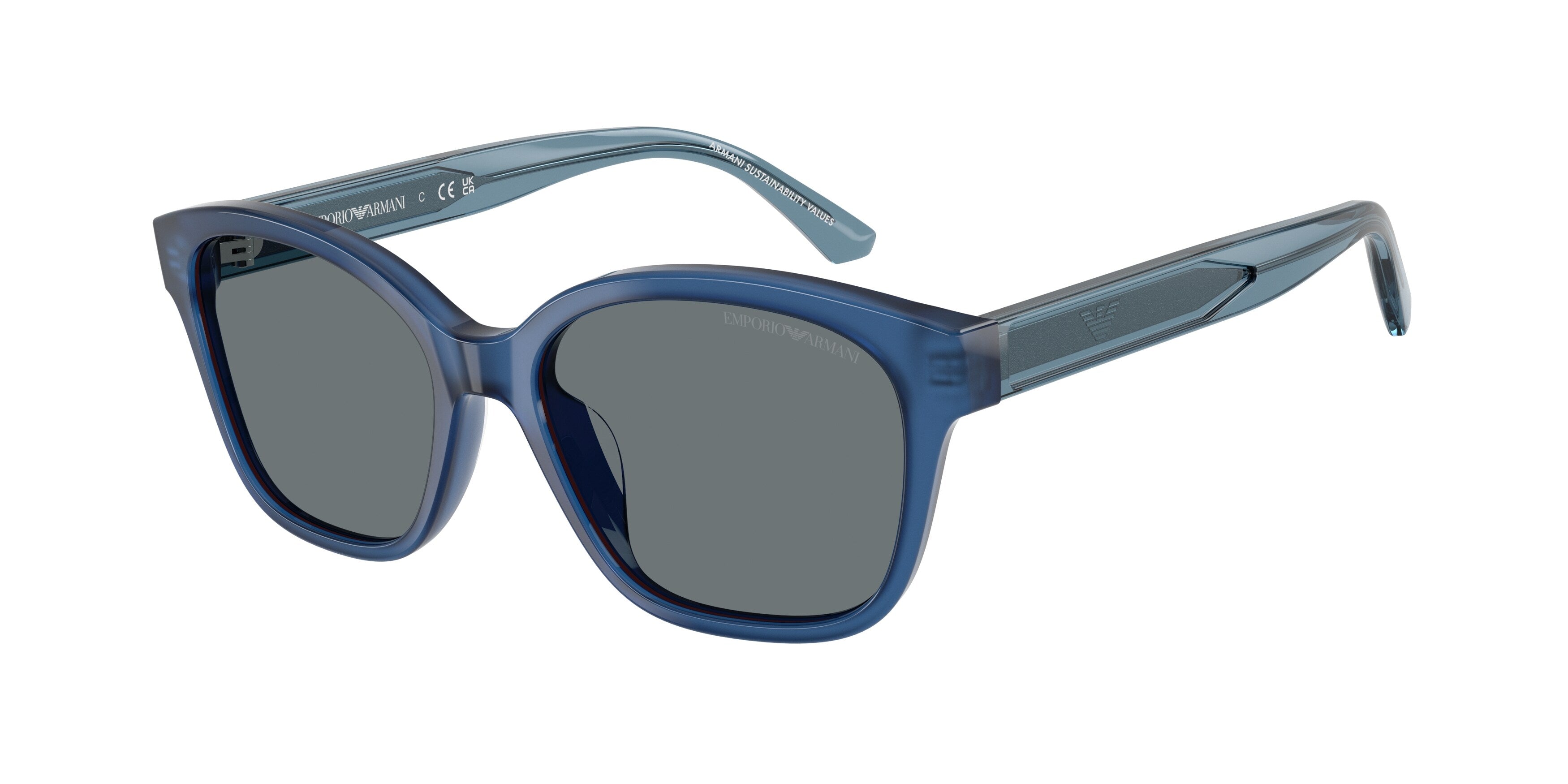 Emporio Armani Bambino Emporio Armani EK4009U 639080 Occhiali da sole bambino Acetato Blu Blu Cat Eye Normale