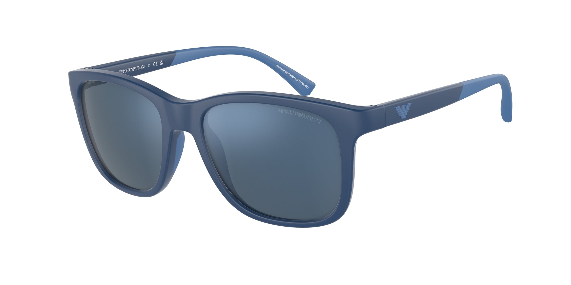 Emporio Armani Bambino Emporio Armani EK4184 508855 Occhiali da sole bambino Iniettato Blu Blu Pillow Specchiate Specchiato