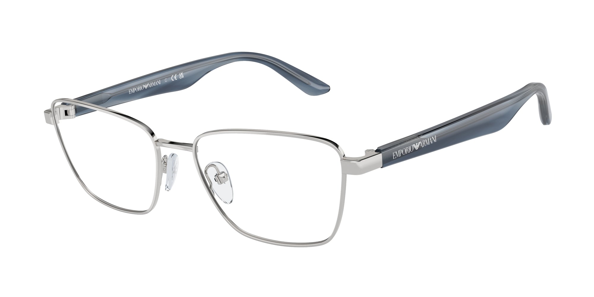Emporio Armani Donna Emporio Armani EA1156 3015 Montature da vista Metallo Argento Geometrica Normale Emporio Armani Donna Emporio Armani EA1156 3015 Montature da vista Metallo Argento Geometrica Normale