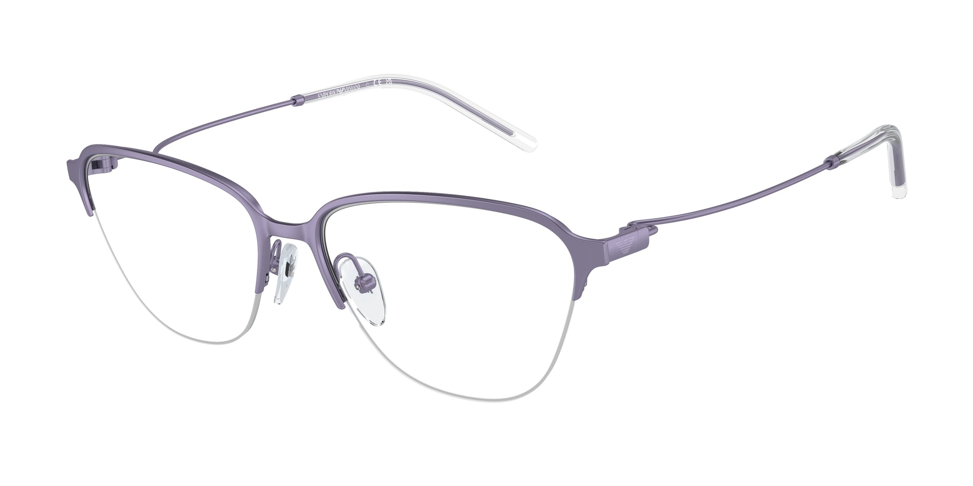 Emporio Armani Donna Emporio Armani EA1161 3383 Montature da vista Metallo Viola Trasparente Geometrica Normale Emporio Armani Donna Emporio Armani EA1161 3383 Montature da vista Metallo Viola Trasparente Geometrica Normale