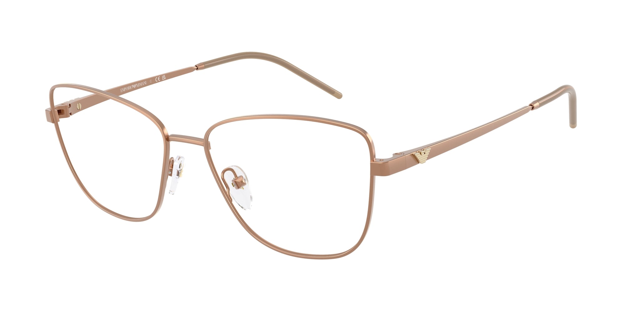 Emporio Armani Donna Emporio Armani EA1172 3400 Montature da vista Metallo Marrone Geometrica Normale Emporio Armani Donna Emporio Armani EA1172 3400 Montature da vista Metallo Marrone Geometrica Normale
