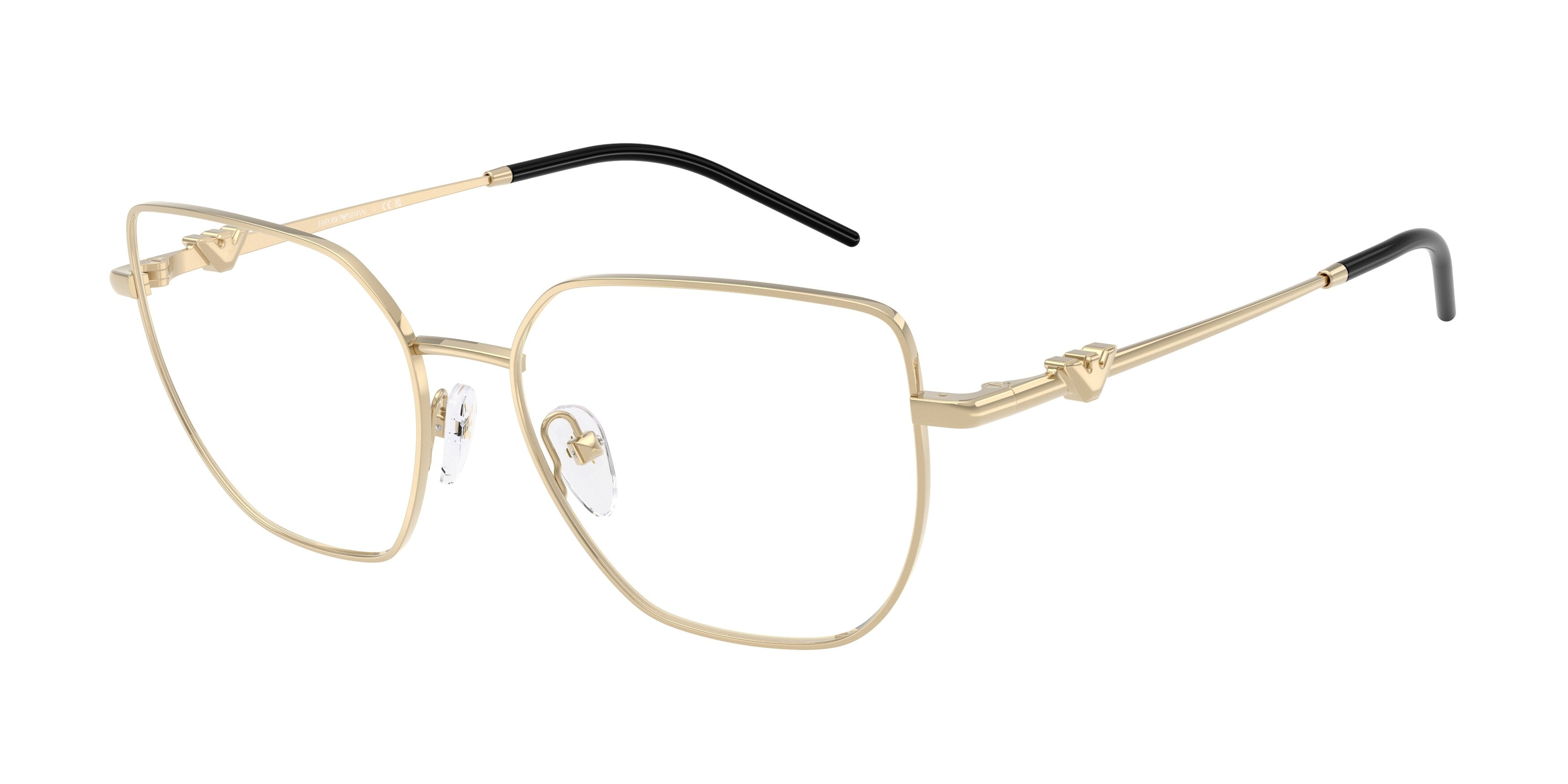 Emporio Armani Donna Emporio Armani EA1176 3013 Montature da vista Metallo Oro Geometrica Normale Emporio Armani Donna Emporio Armani EA1176 3013 Montature da vista Metallo Oro Geometrica Normale
