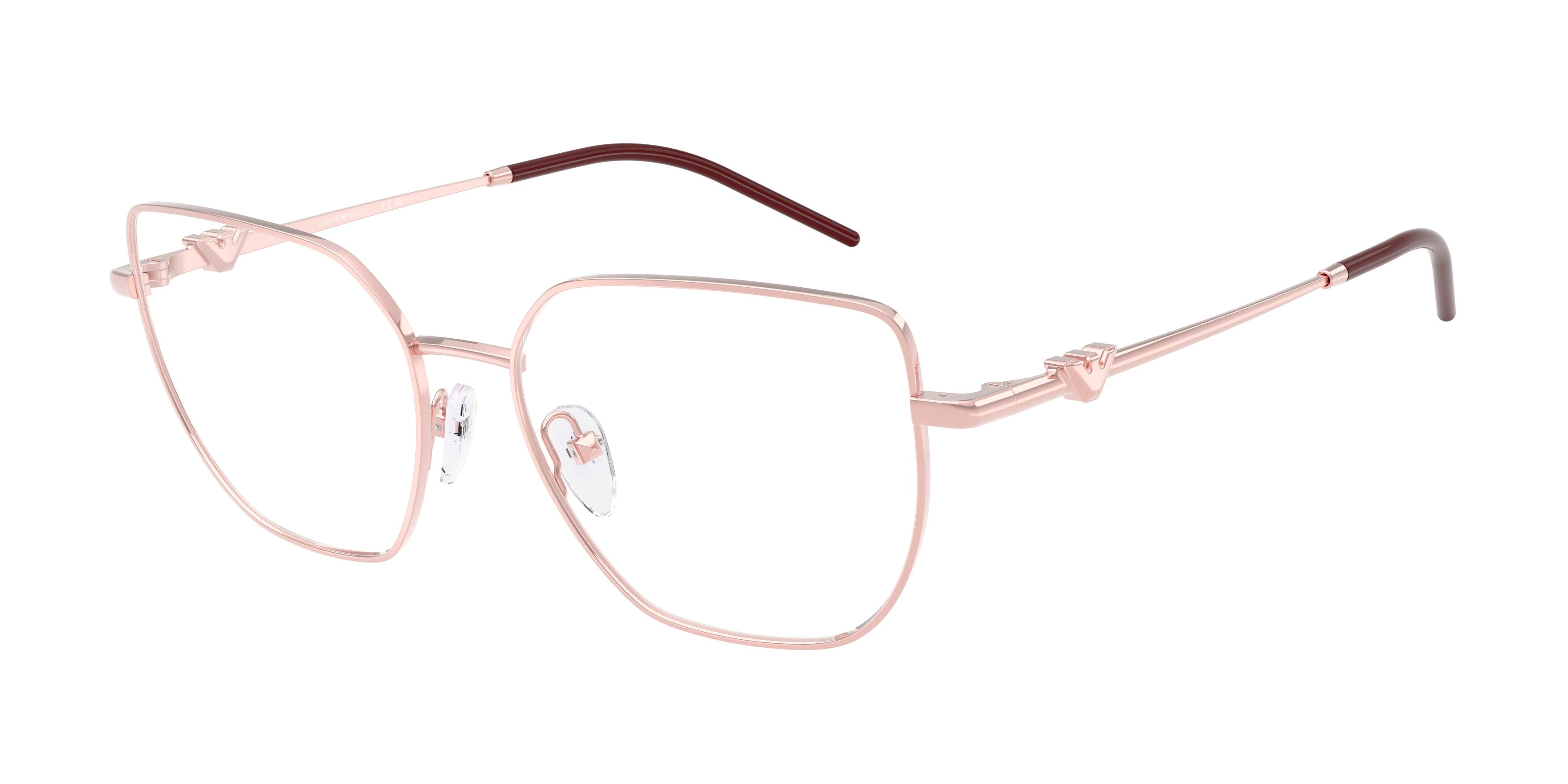 Emporio Armani Donna Emporio Armani EA1176 3426 Montature da vista Metallo Rosa Geometrica Normale Emporio Armani Donna Emporio Armani EA1176 3426 Montature da vista Metallo Rosa Geometrica Normale