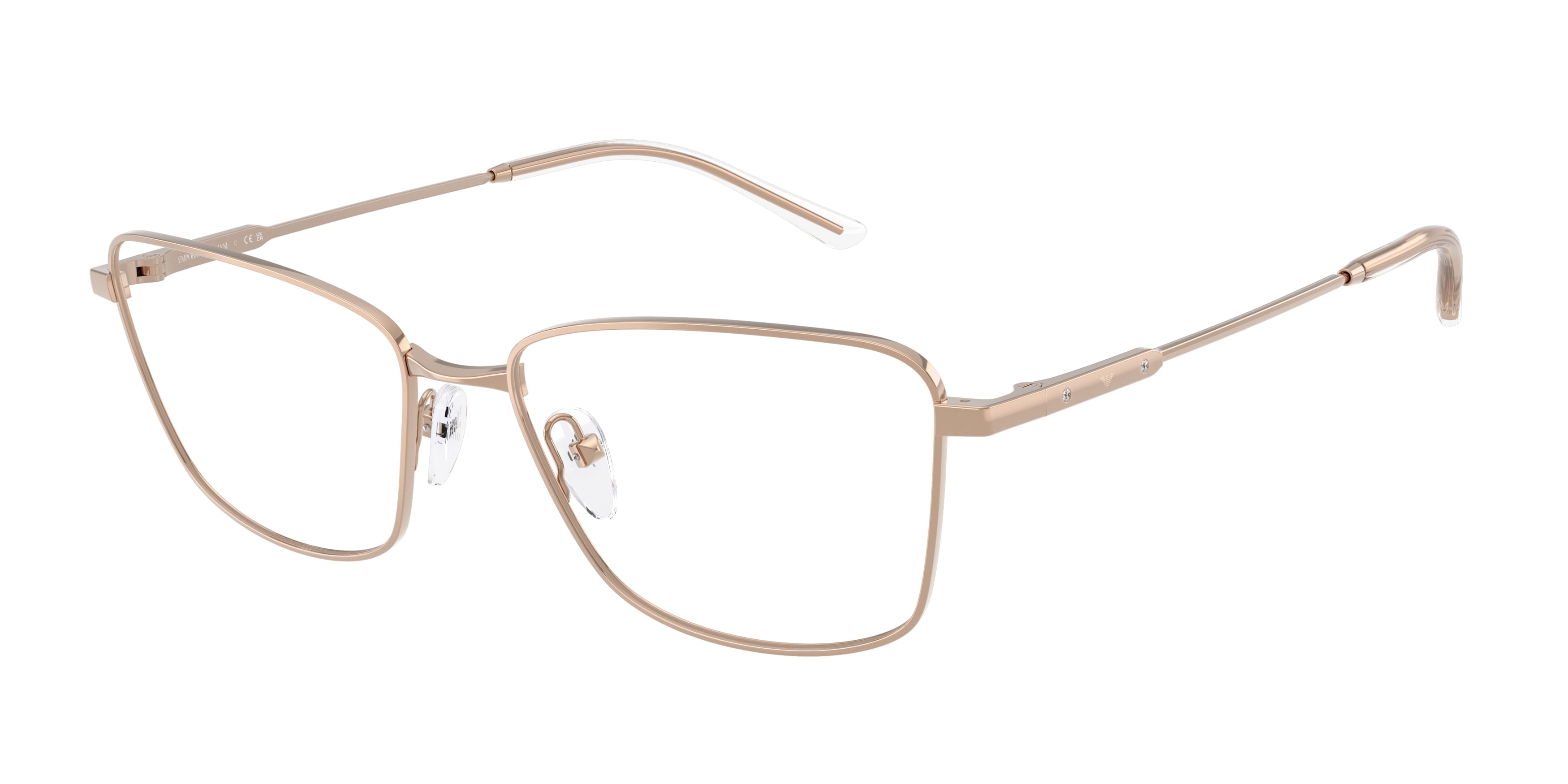 Emporio Armani Donna Emporio Armani EA1185B 3011 Montature da vista Metallo Oro Trasparente Geometrica Normale Emporio Armani Donna Emporio Armani EA1185B 3011 Montature da vista Metallo Oro Trasparente Geometrica Normale