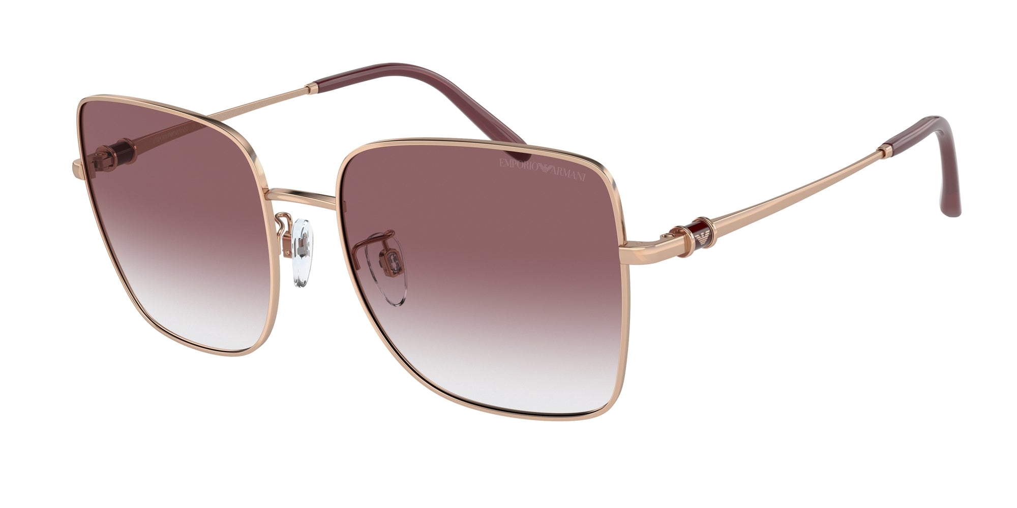 Emporio Armani Donna Emporio Armani EA2128D 30118H Occhiali da sole Metallo Oro Viola Squadrata Normale Sfumato Emporio Armani Donna Emporio Armani EA2128D 30118H Occhiali da sole Metallo Oro Viola Squadrata Normale Sfumato