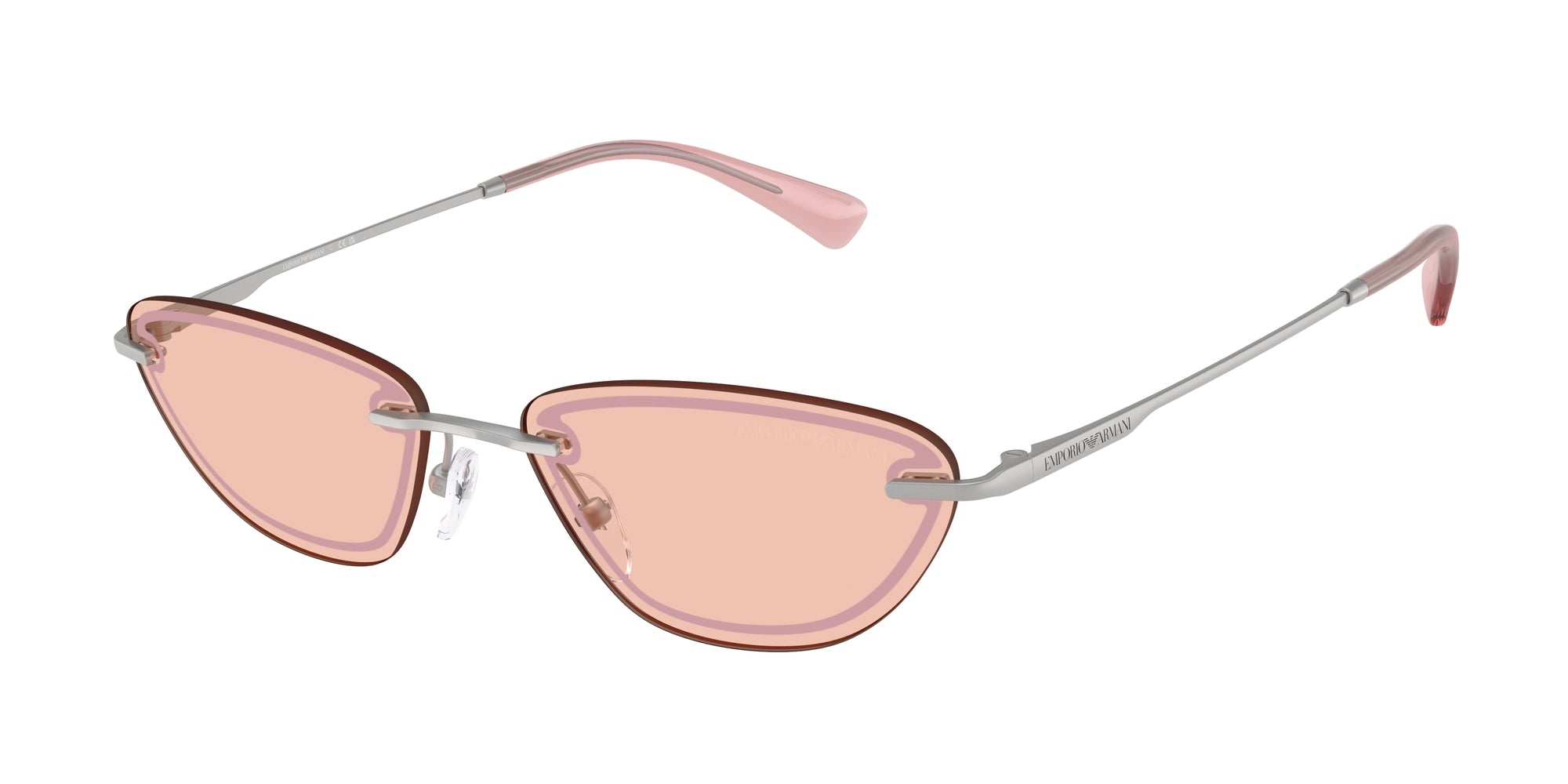 Emporio Armani Donna Emporio Armani EA2158 3045/5 Occhiali da sole Metallo Argento Rosa Cat Eye Normale Emporio Armani Donna Emporio Armani EA2158 3045/5 Occhiali da sole Metallo Argento Rosa Cat Eye Normale
