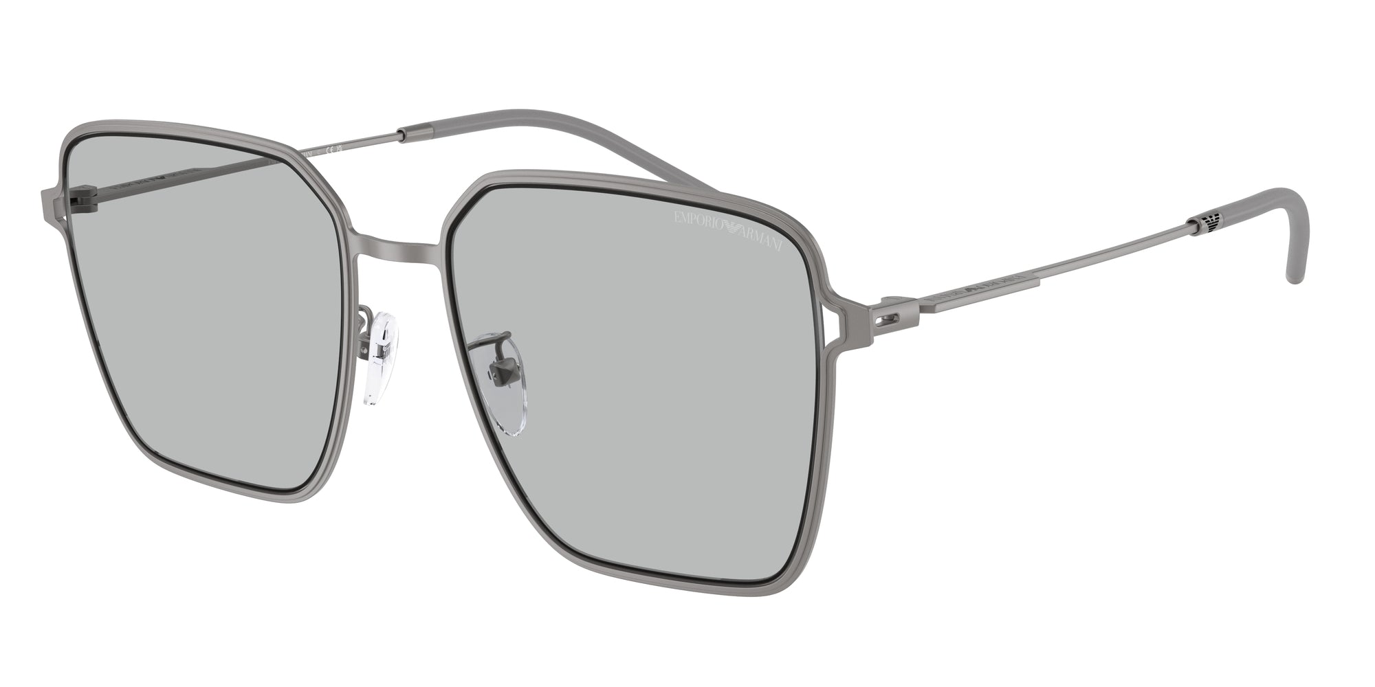 Emporio Armani Donna Emporio Armani EA2159D 300387 Occhiali da sole Metallo Grigio Grigio Squadrata Normale Emporio Armani Donna Emporio Armani EA2159D 300387 Occhiali da sole Metallo Grigio Grigio Squadrata Normale