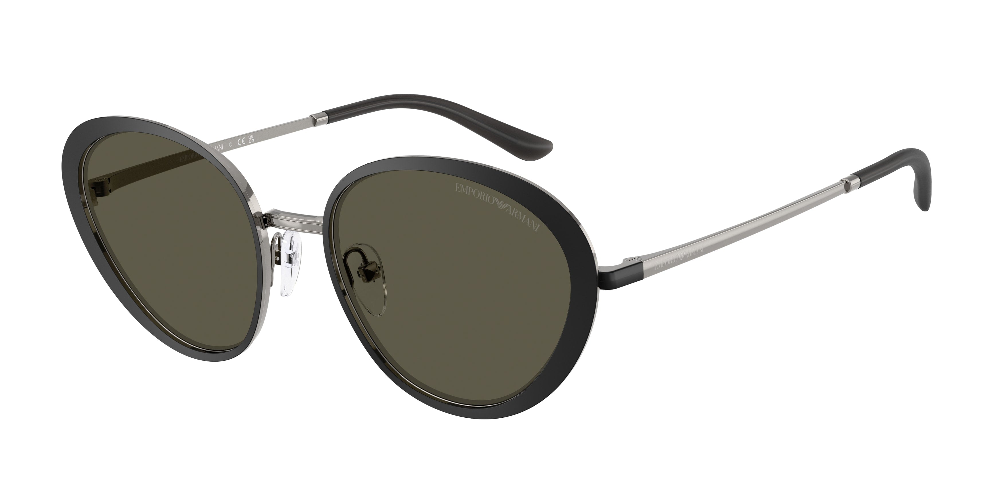 Emporio Armani Donna Emporio Armani EA2177 300187 Occhiali da sole Metallo Nero Grigio Geometrica Normale Emporio Armani Donna Emporio Armani EA2177 300187 Occhiali da sole Metallo Nero Grigio Geometrica Normale