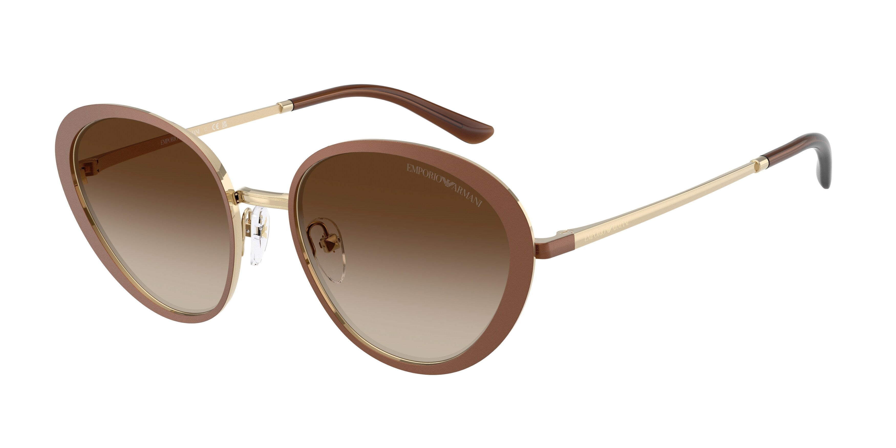 Emporio Armani Donna Emporio Armani EA2177 344113 Occhiali da sole Metallo Marrone Marrone Geometrica Normale Sfumato Emporio Armani Donna Emporio Armani EA2177 344113 Occhiali da sole Metallo Marrone Marrone Geometrica Normale Sfumato