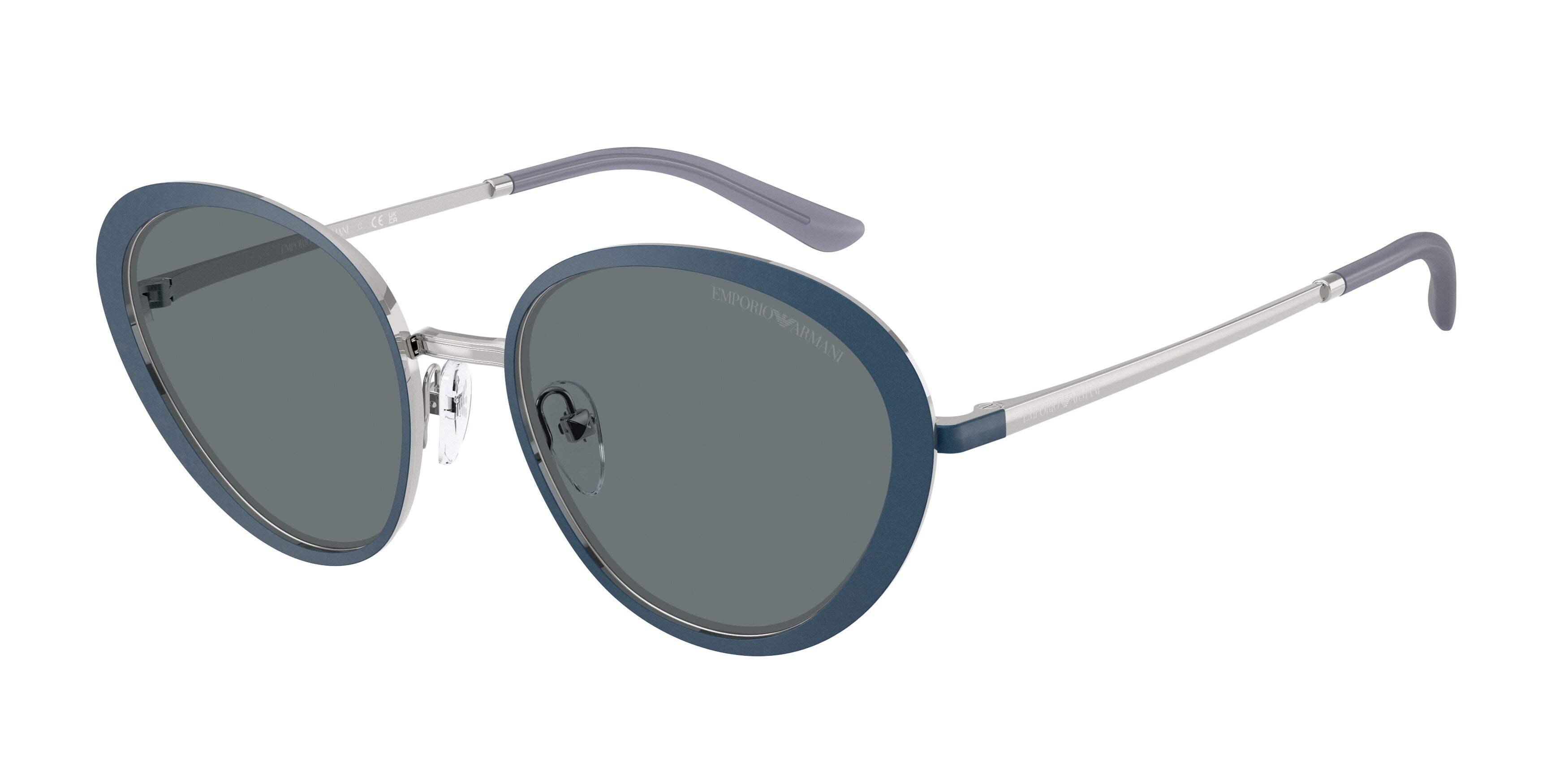 Emporio Armani Donna Emporio Armani EA2177 344280 Occhiali da sole Metallo Blu Blu Geometrica Normale