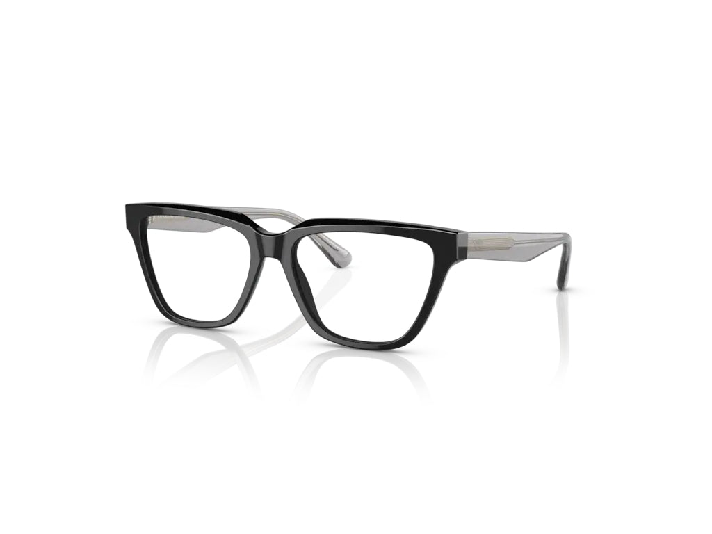 Emporio Armani Donna Emporio Armani EA3208 5017 Montature da vista Acetato Nero Trasparente Cat Eye Normale
