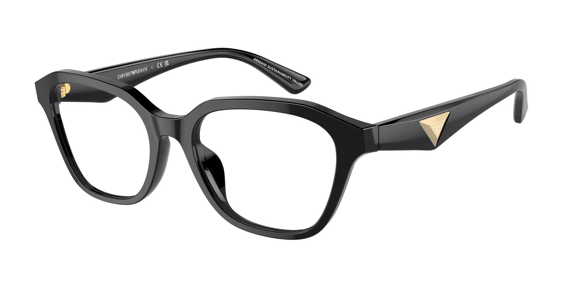 Emporio Armani Donna Emporio Armani EA3235U 5017 Montature da vista Acetato Nero Trasparente Geometrica Normale Emporio Armani Donna Emporio Armani EA3235U 5017 Montature da vista Acetato Nero Trasparente Geometrica Normale