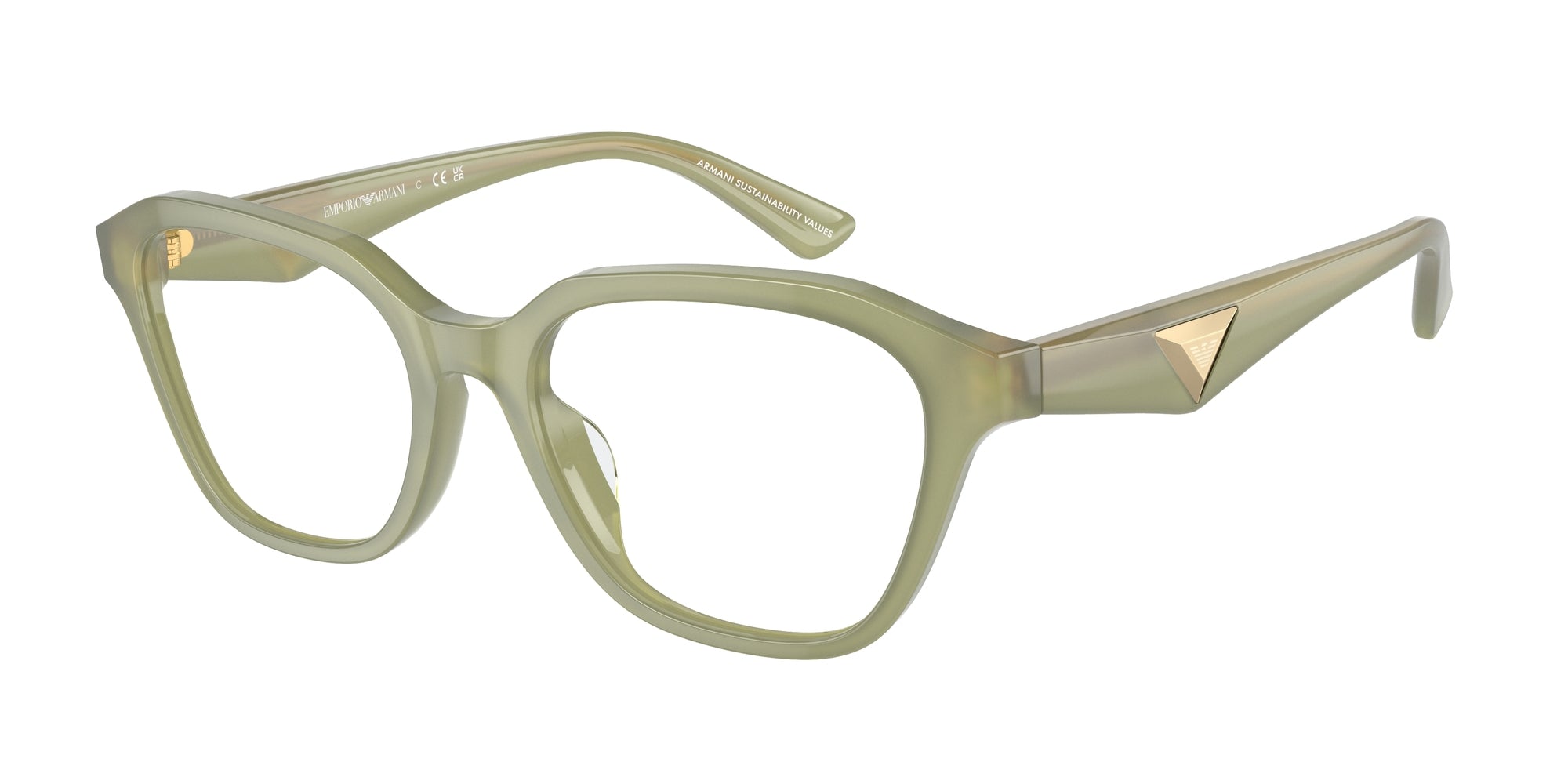 Emporio Armani Donna Emporio Armani EA3235U 6116 Montature da vista Acetato Verde Geometrica Normale Emporio Armani Donna Emporio Armani EA3235U 6116 Montature da vista Acetato Verde Geometrica Normale