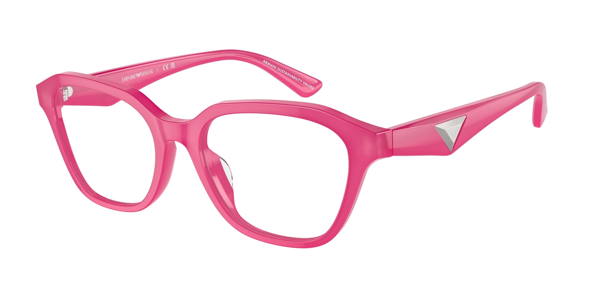 Emporio Armani Donna Emporio Armani EA3235U 6118 Montature da vista Acetato Rosa Trasparente Geometrica Normale Emporio Armani Donna Emporio Armani EA3235U 6118 Montature da vista Acetato Rosa Trasparente Geometrica Normale