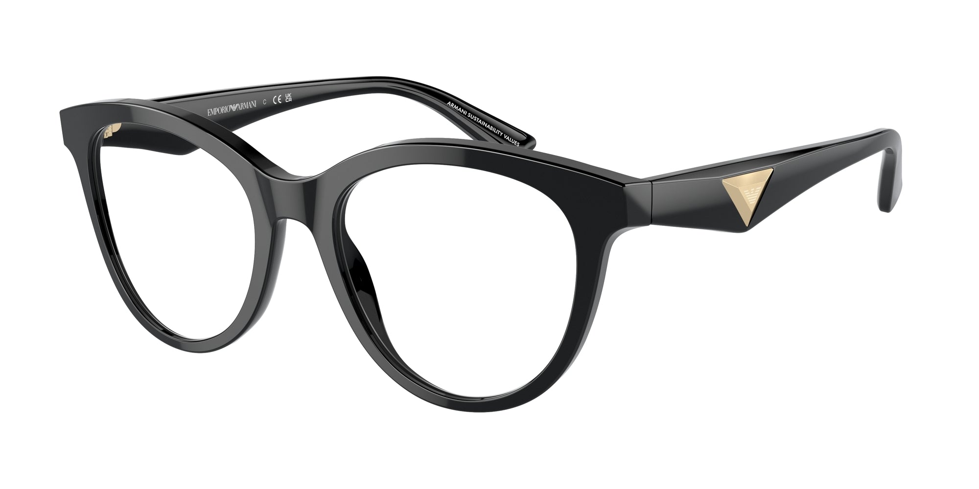 Emporio Armani Donna Emporio Armani EA3236 5017 Montature da vista Acetato Nero Cat Eye Normale Emporio Armani Donna Emporio Armani EA3236 5017 Montature da vista Acetato Nero Cat Eye Normale