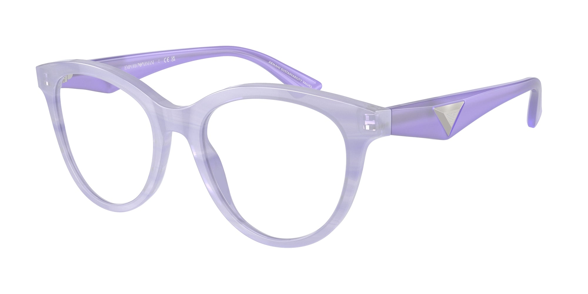 Emporio Armani Donna Emporio Armani EA3236 6113 Montature da vista Acetato Viola Trasparente Cat Eye Normale Emporio Armani Donna Emporio Armani EA3236 6113 Montature da vista Acetato Viola Trasparente Cat Eye Normale