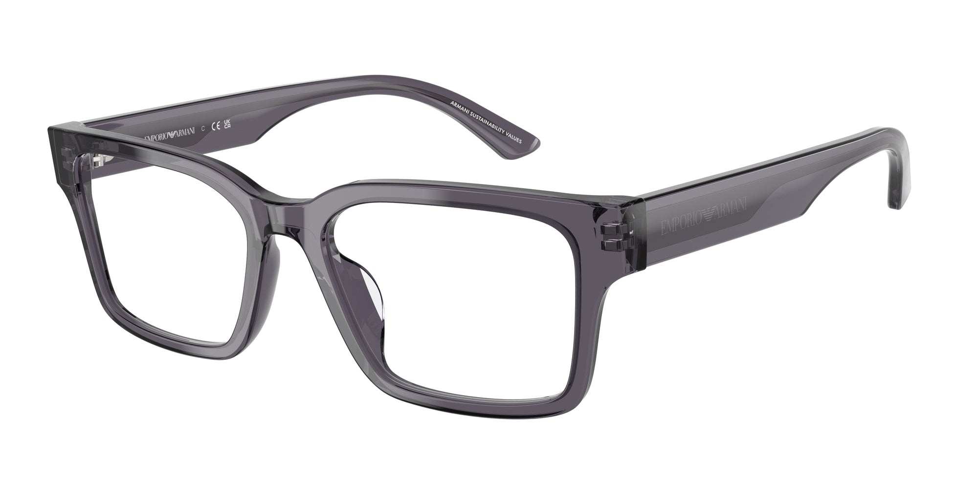 Emporio Armani Donna Emporio Armani EA3245U 6106 Montature da vista Acetato Grigio Squadrata Normale Emporio Armani Donna Emporio Armani EA3245U 6106 Montature da vista Acetato Grigio Squadrata Normale