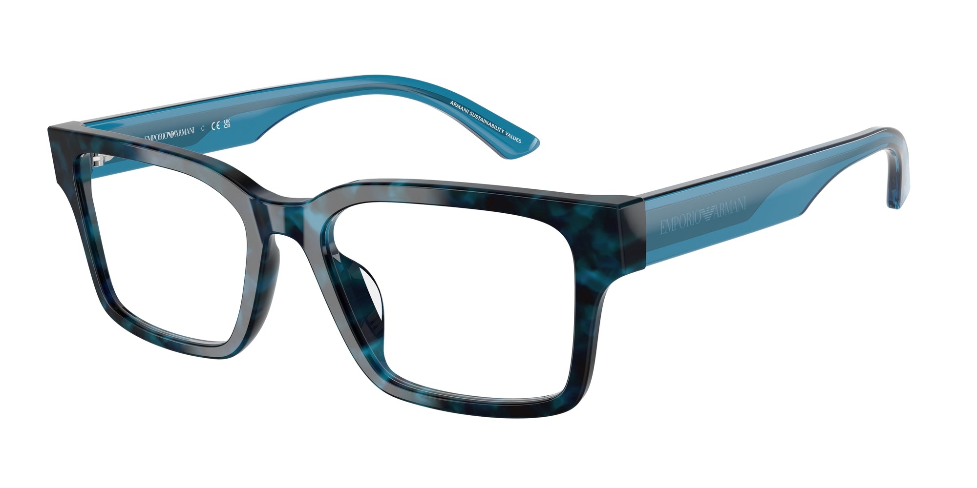 Emporio Armani Donna Emporio Armani EA3245U 6180 Montature da vista Acetato Blu Squadrata Normale Emporio Armani Donna Emporio Armani EA3245U 6180 Montature da vista Acetato Blu Squadrata Normale