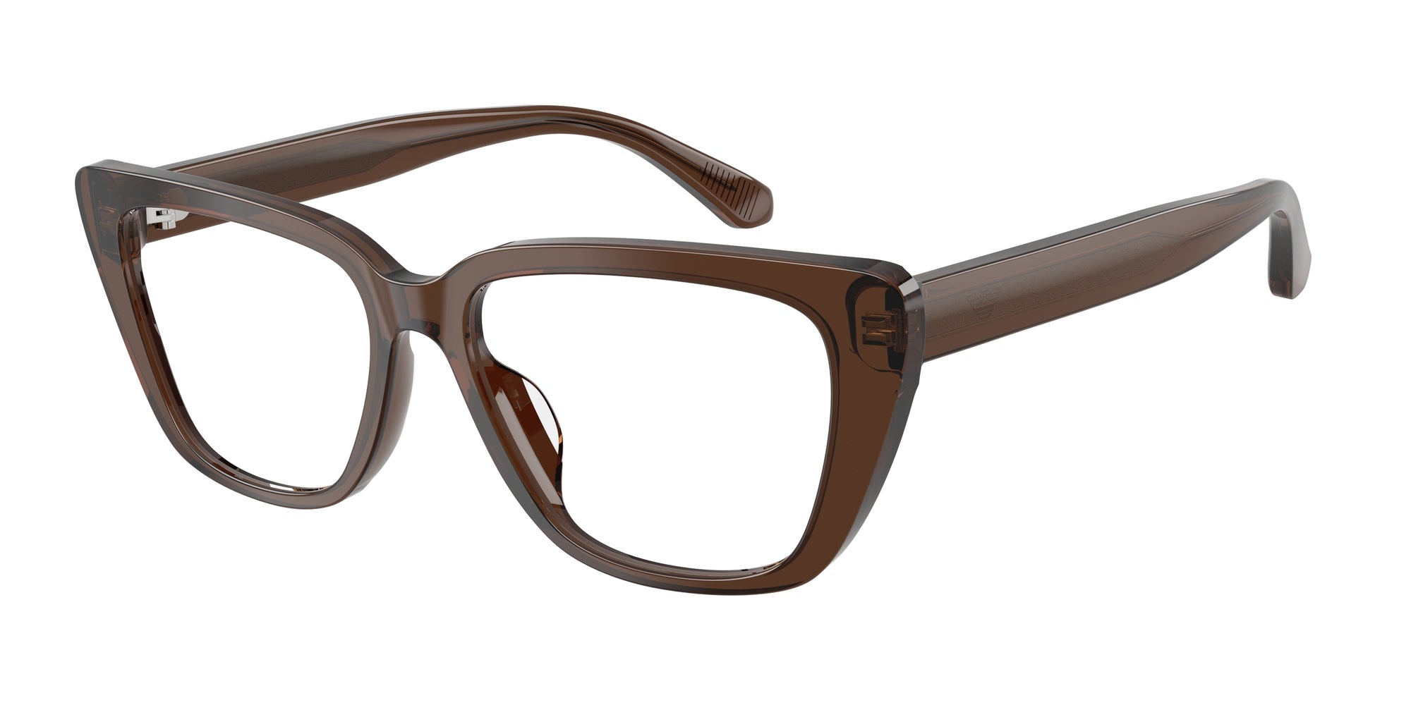 Emporio Armani Donna Emporio Armani EA3256U 6251 Montature da vista Acetato Marrone Cat Eye Normale Emporio Armani Donna Emporio Armani EA3256U 6251 Montature da vista Acetato Marrone Cat Eye Normale