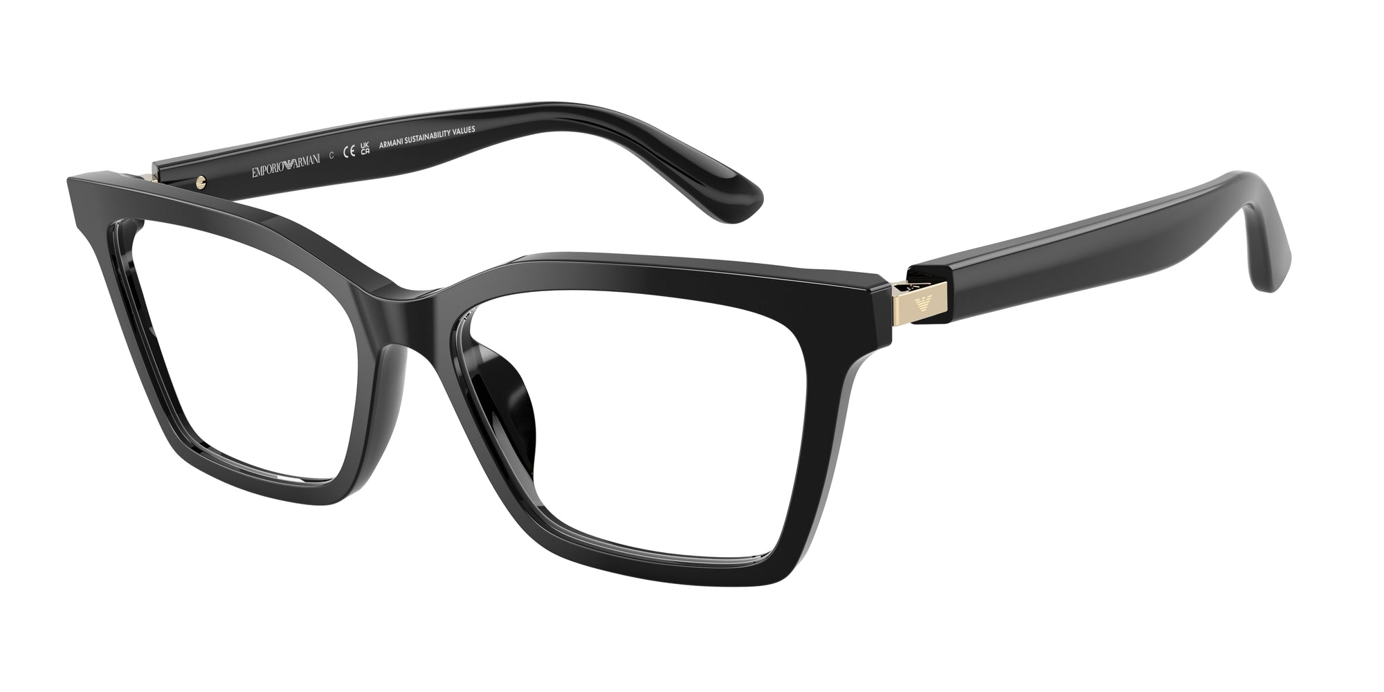 Emporio Armani Donna Emporio Armani EA3261U 5017 Montature da vista Acetato Nero Farfalla Normale Emporio Armani Donna Emporio Armani EA3261U 5017 Montature da vista Acetato Nero Farfalla Normale