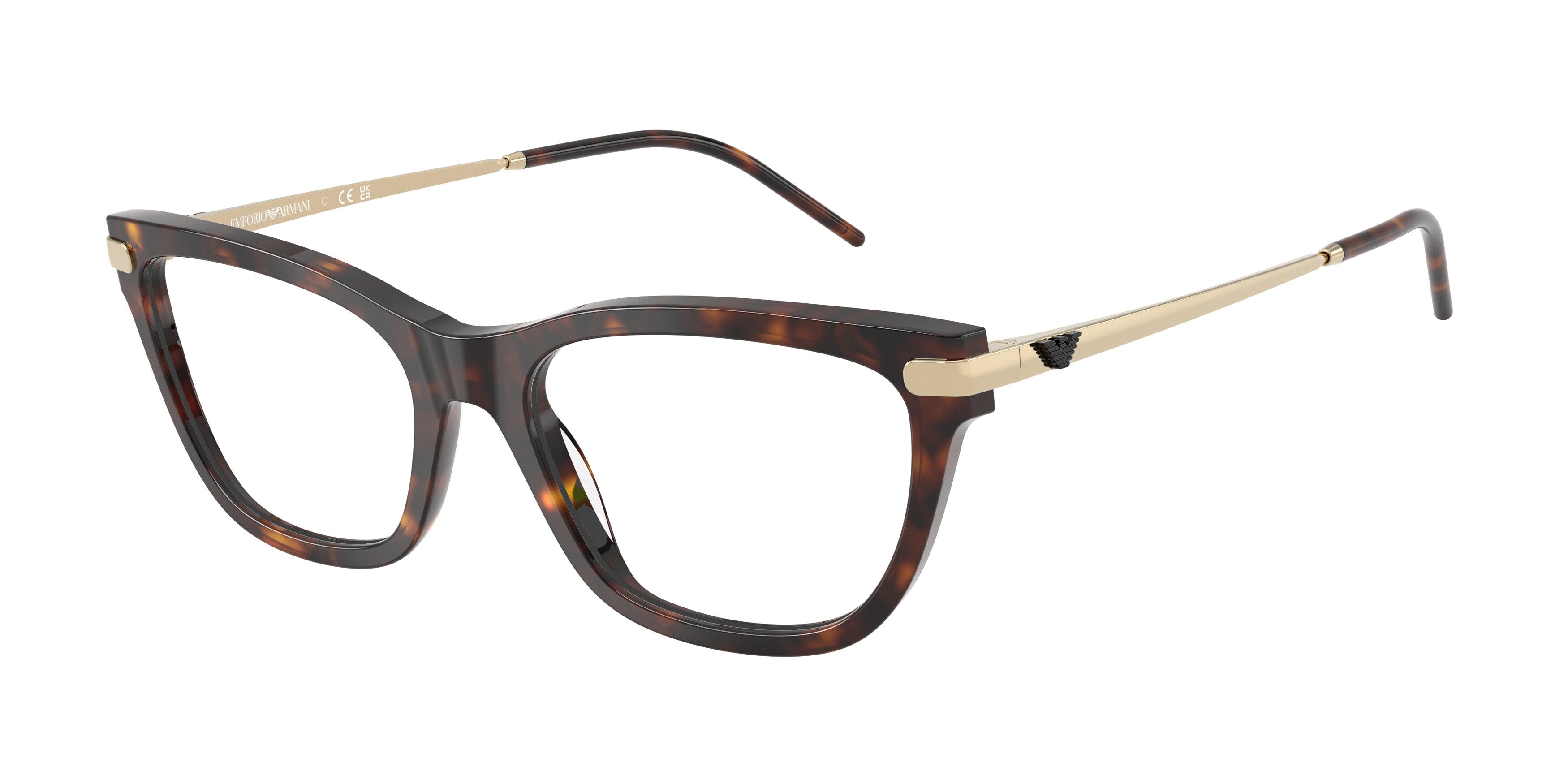Emporio Armani Donna Emporio Armani EA3262 5026 Montature da vista Acetato Tartaruga Trasparente Cat Eye Normale