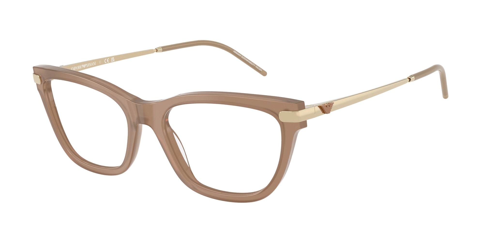 Emporio Armani Donna Emporio Armani EA3262 6263 Montature da vista Acetato Marrone Cat Eye Normale Emporio Armani Donna Emporio Armani EA3262 6263 Montature da vista Acetato Marrone Cat Eye Normale