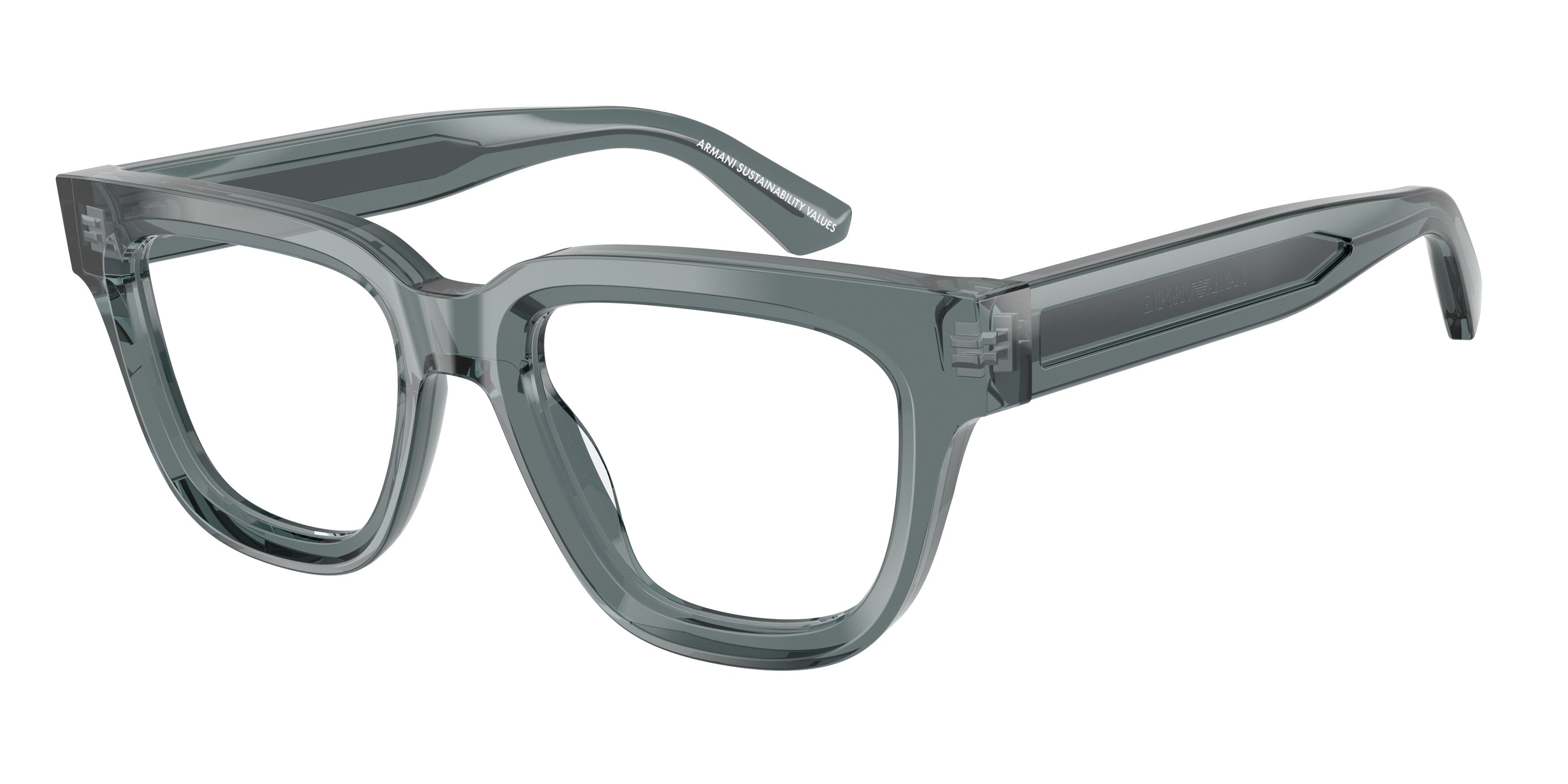 Emporio Armani Donna Emporio Armani EA3281 6364 Montature da vista Acetato Grigio Trasparente Geometrica Normale Emporio Armani Donna Emporio Armani EA3281 6364 Montature da vista Acetato Grigio Trasparente Geometrica Normale