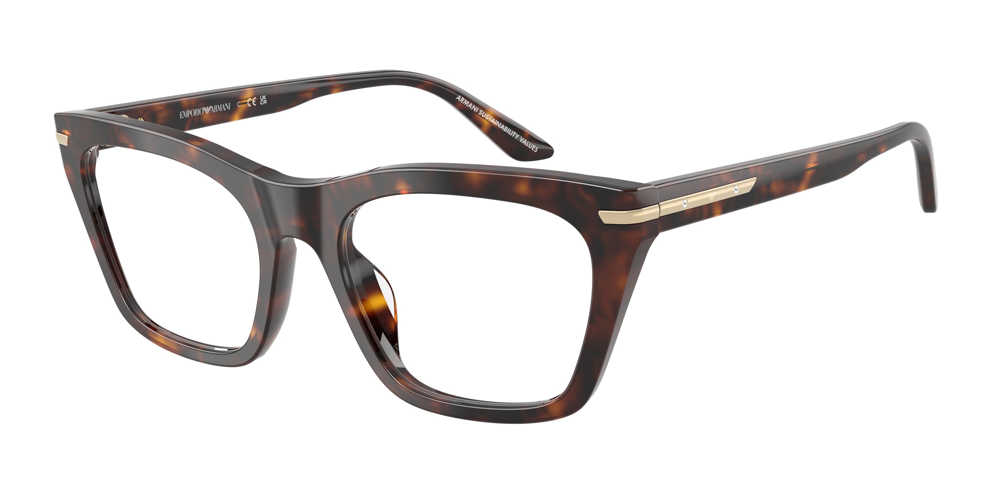 Emporio Armani Donna Emporio Armani EA3283BU 5026 Montature da vista Acetato Tartaruga Trasparente Cat Eye Normale Emporio Armani Donna Emporio Armani EA3283BU 5026 Montature da vista Acetato Tartaruga Trasparente Cat Eye Normale