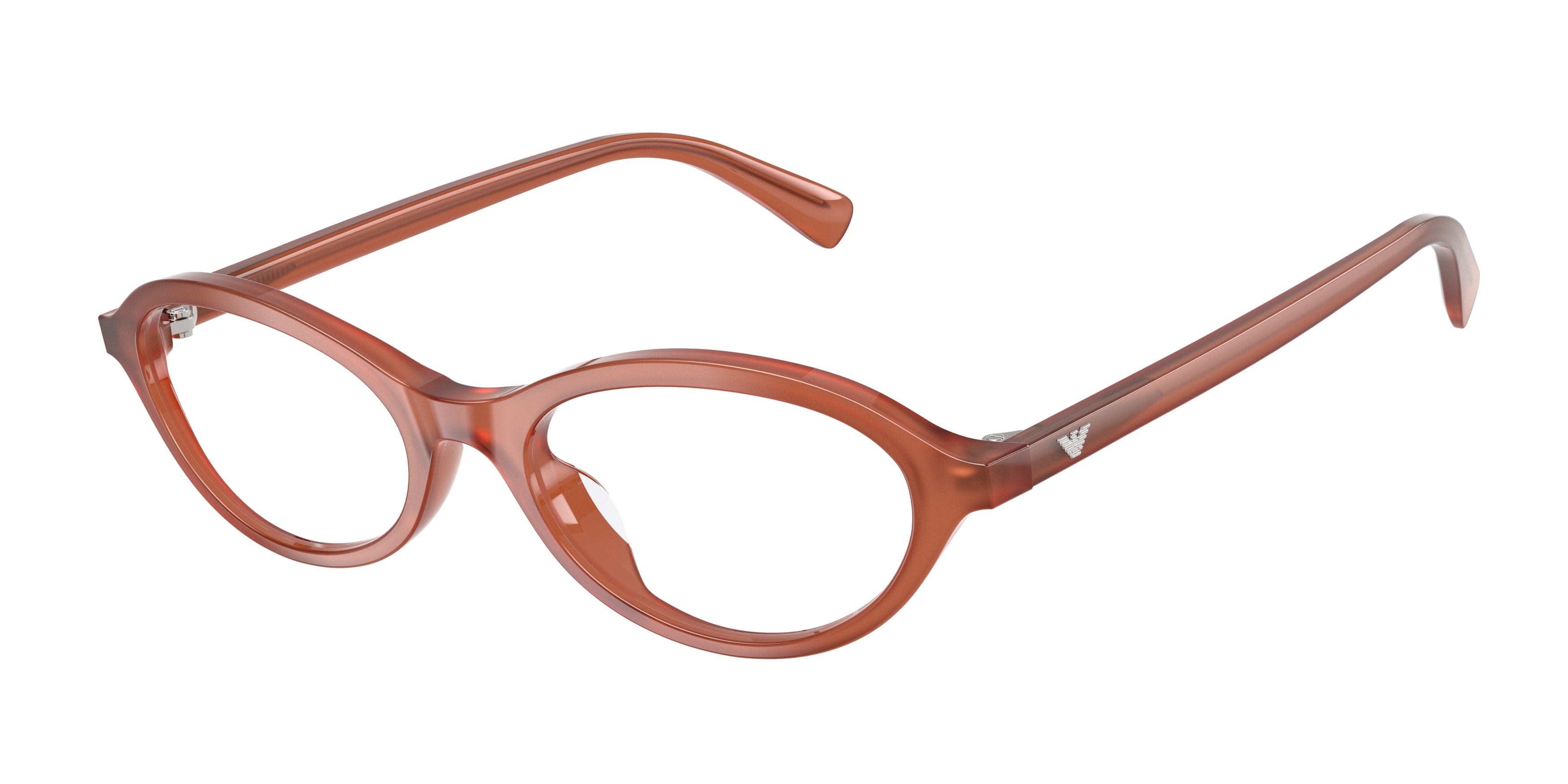 Emporio Armani Donna Emporio Armani EA3289U 6455 Montature da vista Acetato Marrone Trasparente Rotonda Normale