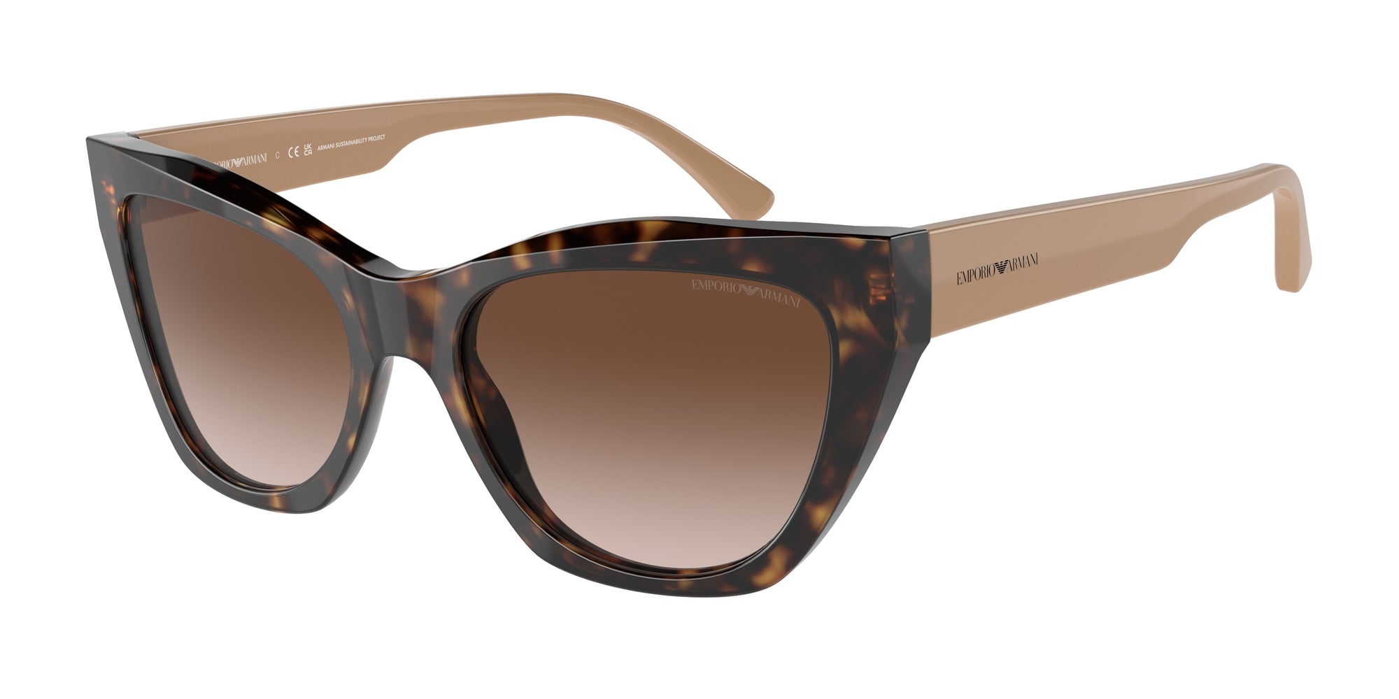 Emporio Armani Donna Emporio Armani EA4176 587913 Occhiali da sole Acetato Tartaruga Marrone Cat Eye Normale Sfumato Emporio Armani Donna Emporio Armani EA4176 587913 Occhiali da sole Acetato Tartaruga Marrone Cat Eye Normale Sfumato