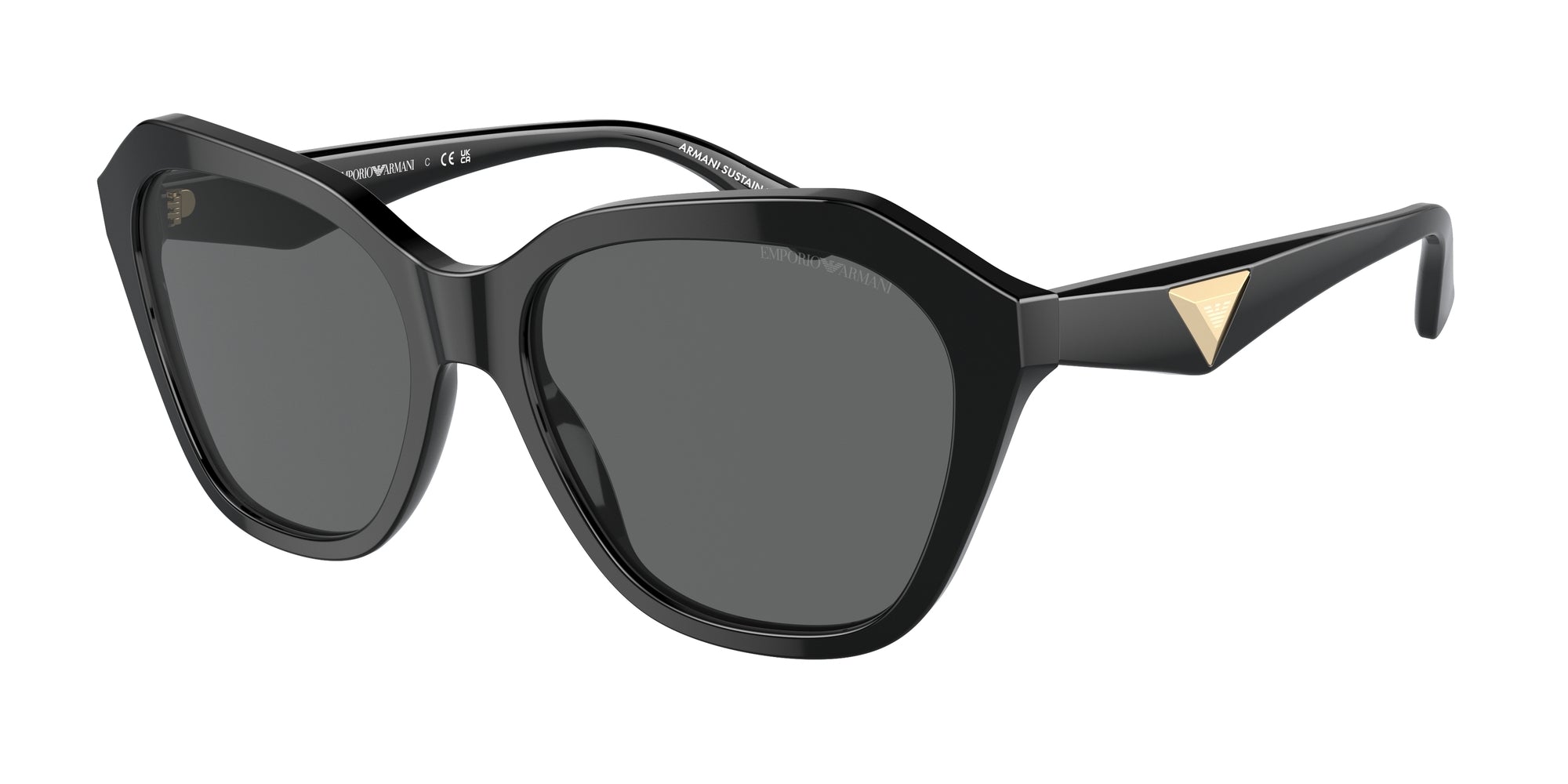 Emporio Armani Donna Emporio Armani EA4221 501787 Occhiali da sole Acetato Nero Grigio Geometrica Normale Emporio Armani Donna Emporio Armani EA4221 501787 Occhiali da sole Acetato Nero Grigio Geometrica Normale