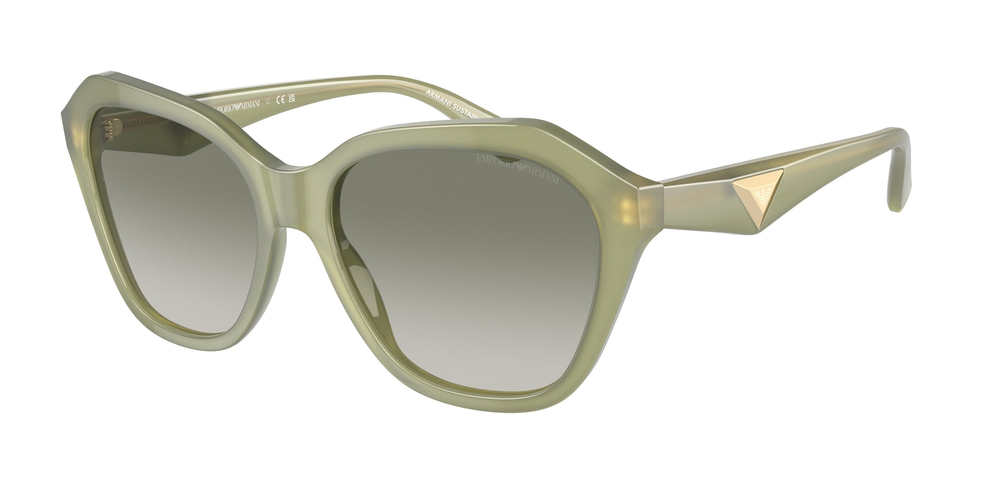 Emporio Armani Donna Emporio Armani EA4221 61168E Occhiali da sole Acetato Verde Verde Geometrica Normale Sfumato Emporio Armani Donna Emporio Armani EA4221 61168E Occhiali da sole Acetato Verde Verde Geometrica Normale Sfumato
