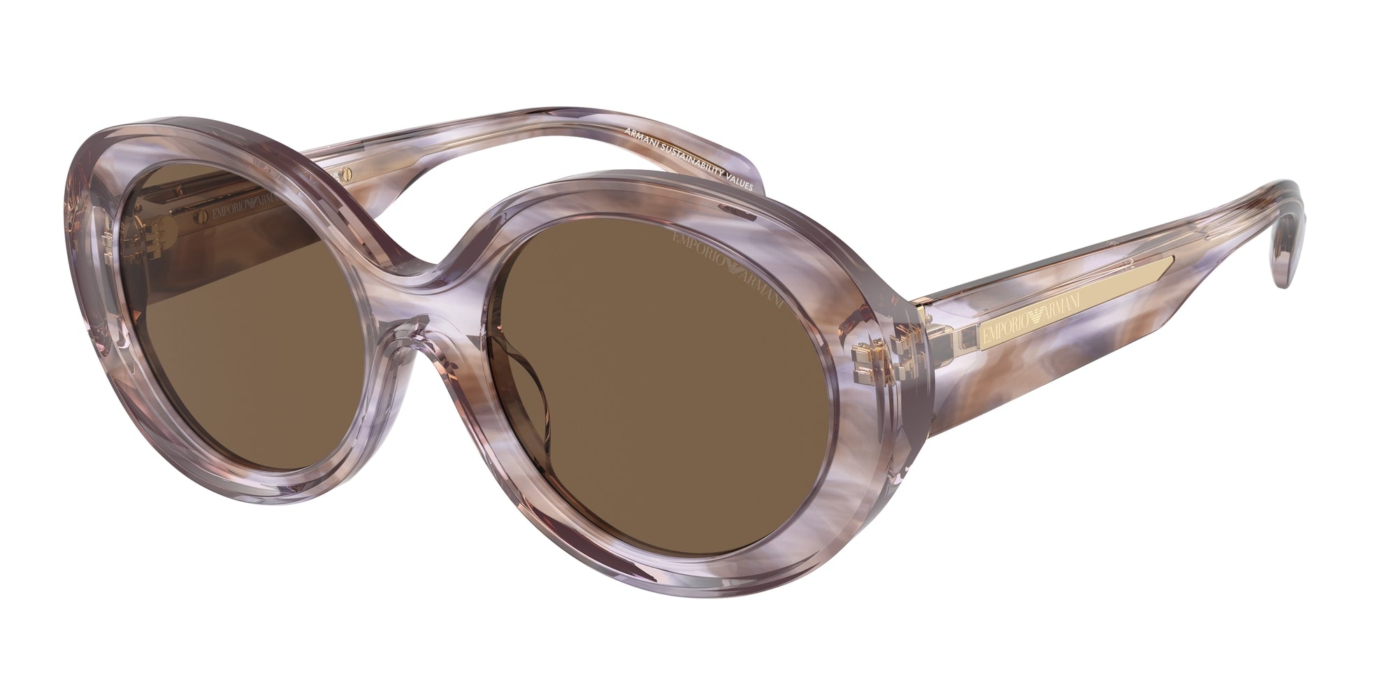 Emporio Armani Donna Emporio Armani EA4231U 615673 Occhiali da sole Acetato Tartaruga Marrone Rotonda Normale Emporio Armani Donna Emporio Armani EA4231U 615673 Occhiali da sole Acetato Tartaruga Marrone Rotonda Normale