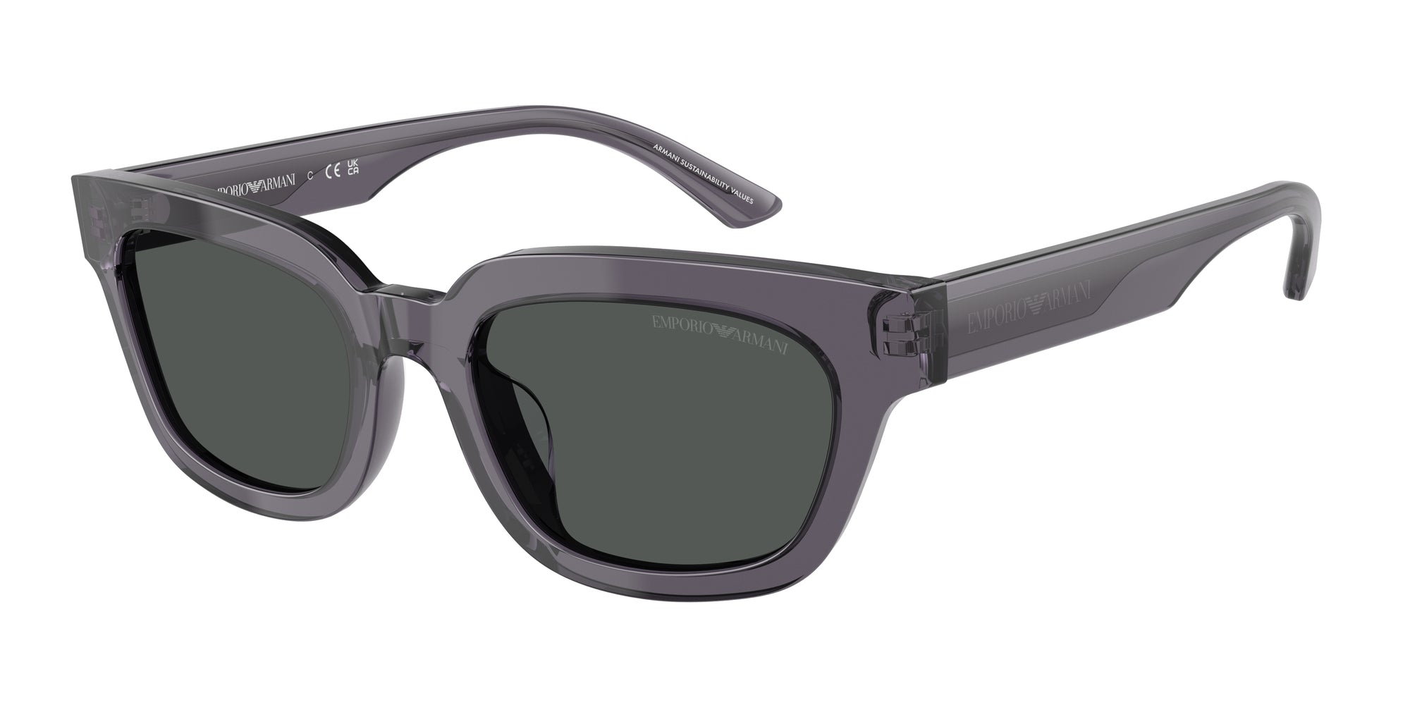Emporio Armani Donna Emporio Armani EA4233U 610687 Occhiali da sole Acetato Grigio Grigio Geometrica Normale Emporio Armani Donna Emporio Armani EA4233U 610687 Occhiali da sole Acetato Grigio Grigio Geometrica Normale