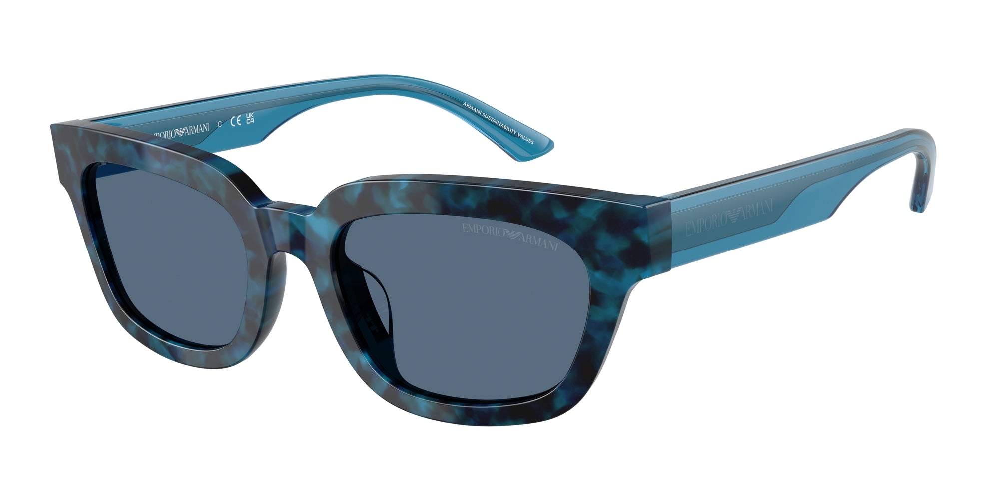 Emporio Armani Donna Emporio Armani EA4233U 618080 Occhiali da sole Acetato Blu Blu Geometrica Normale Emporio Armani Donna Emporio Armani EA4233U 618080 Occhiali da sole Acetato Blu Blu Geometrica Normale