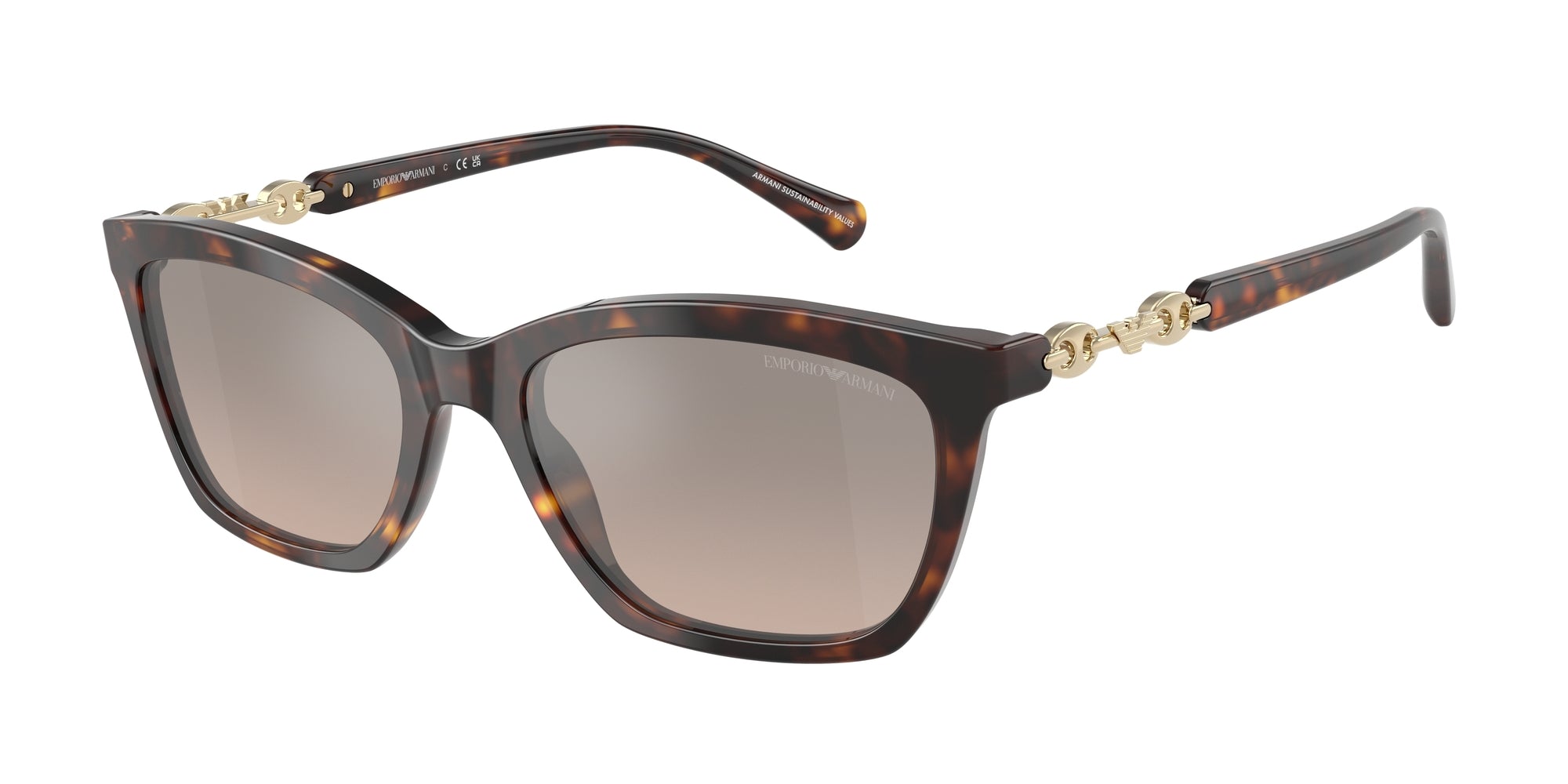 Emporio Armani Donna Emporio Armani EA4238 50266I Occhiali da sole Acetato Tartaruga Cat Eye Normale Emporio Armani Donna Emporio Armani EA4238 50266I Occhiali da sole Acetato Tartaruga Cat Eye Normale