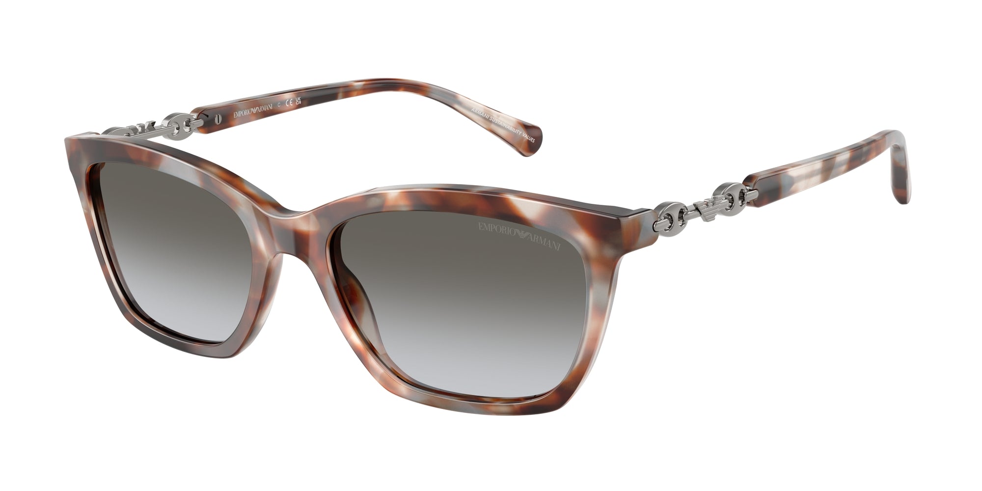 Emporio Armani Donna Emporio Armani EA4238 61953C Occhiali da sole Acetato Tartaruga Grigio Cat Eye Normale Sfumato Emporio Armani Donna Emporio Armani EA4238 61953C Occhiali da sole Acetato Tartaruga Grigio Cat Eye Normale Sfumato