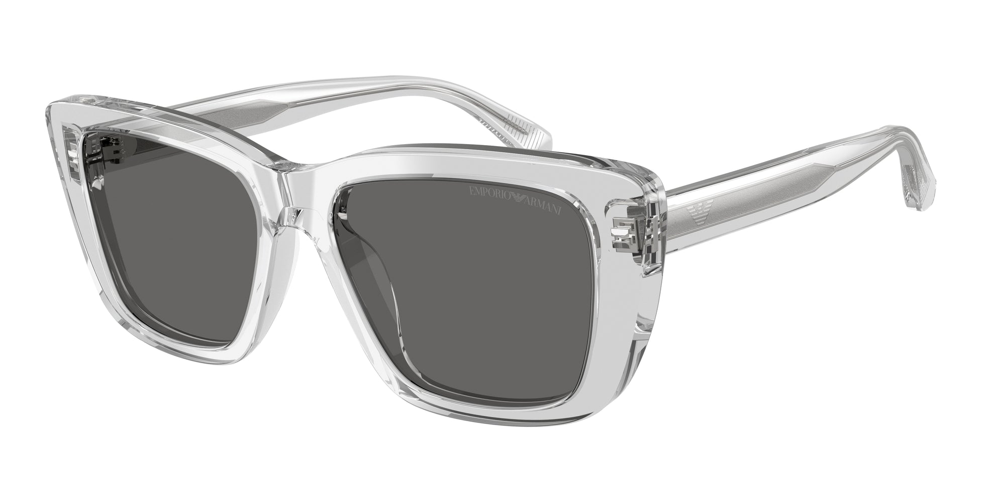 Emporio Armani Donna Emporio Armani EA4246U 625087 Occhiali da sole Acetato Trasparente Grigio Cat Eye Normale