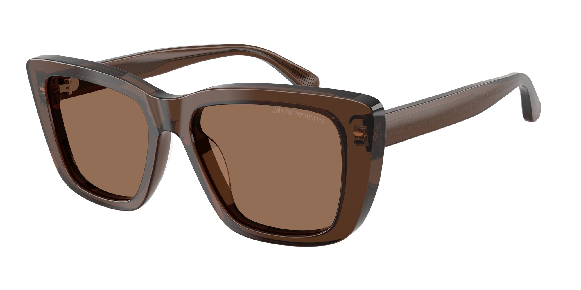 Emporio Armani Donna Emporio Armani EA4246U 625173 Occhiali da sole Acetato Marrone Marrone Cat Eye Normale Emporio Armani Donna Emporio Armani EA4246U 625173 Occhiali da sole Acetato Marrone Marrone Cat Eye Normale