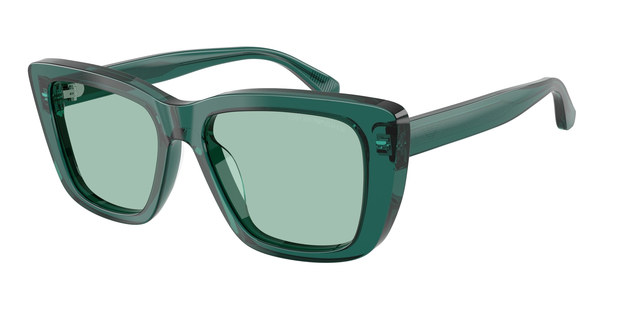 Emporio Armani Donna Emporio Armani EA4246U 6252/2 Occhiali da sole Acetato Verde Verde Cat Eye Normale Emporio Armani Donna Emporio Armani EA4246U 6252/2 Occhiali da sole Acetato Verde Verde Cat Eye Normale