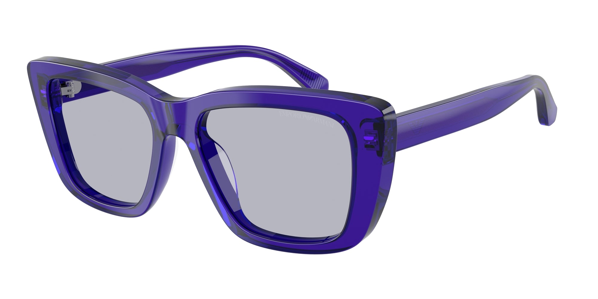 Emporio Armani Donna Emporio Armani EA4246U 6253/1 Occhiali da sole Acetato Viola Viola Cat Eye Normale